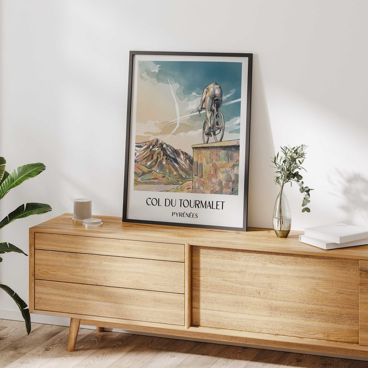 col-du-tourmalet-pyrénées-frankreich-poster-aquarell