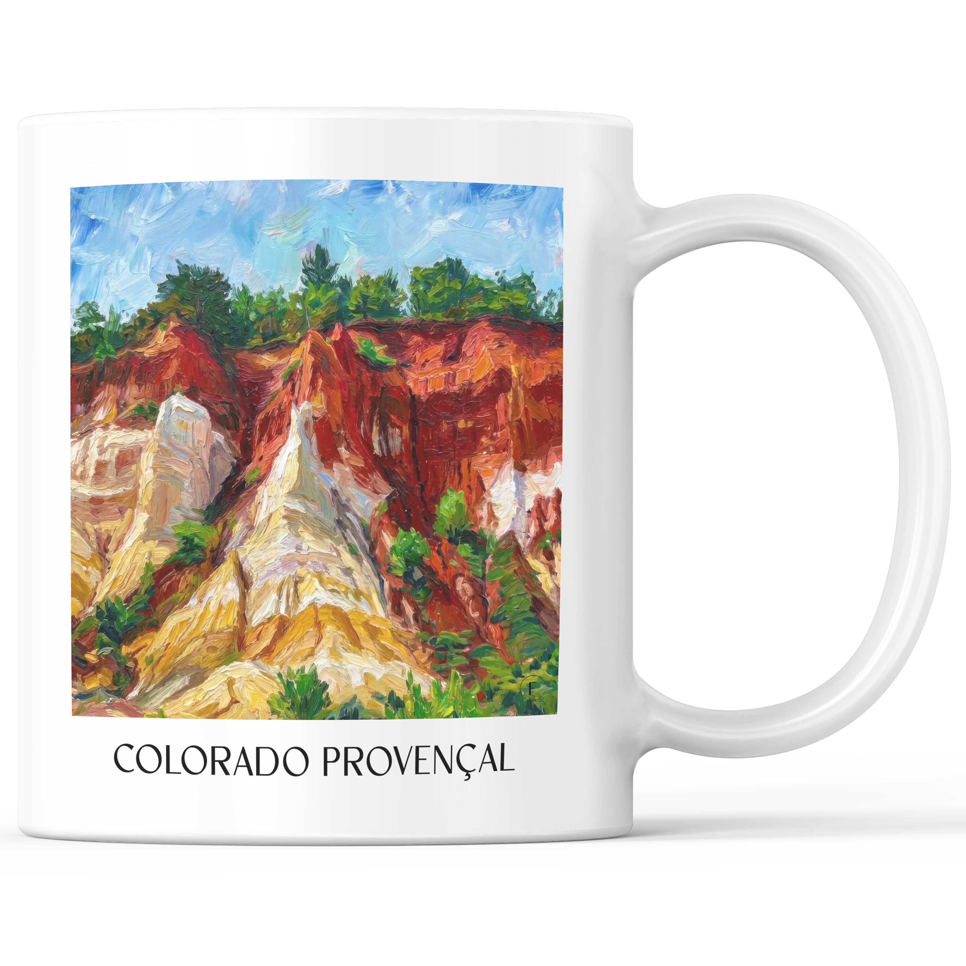 colorado-provençal-rustrel-frankreich-kaffeebecher-oil-painting-oelgemaelde