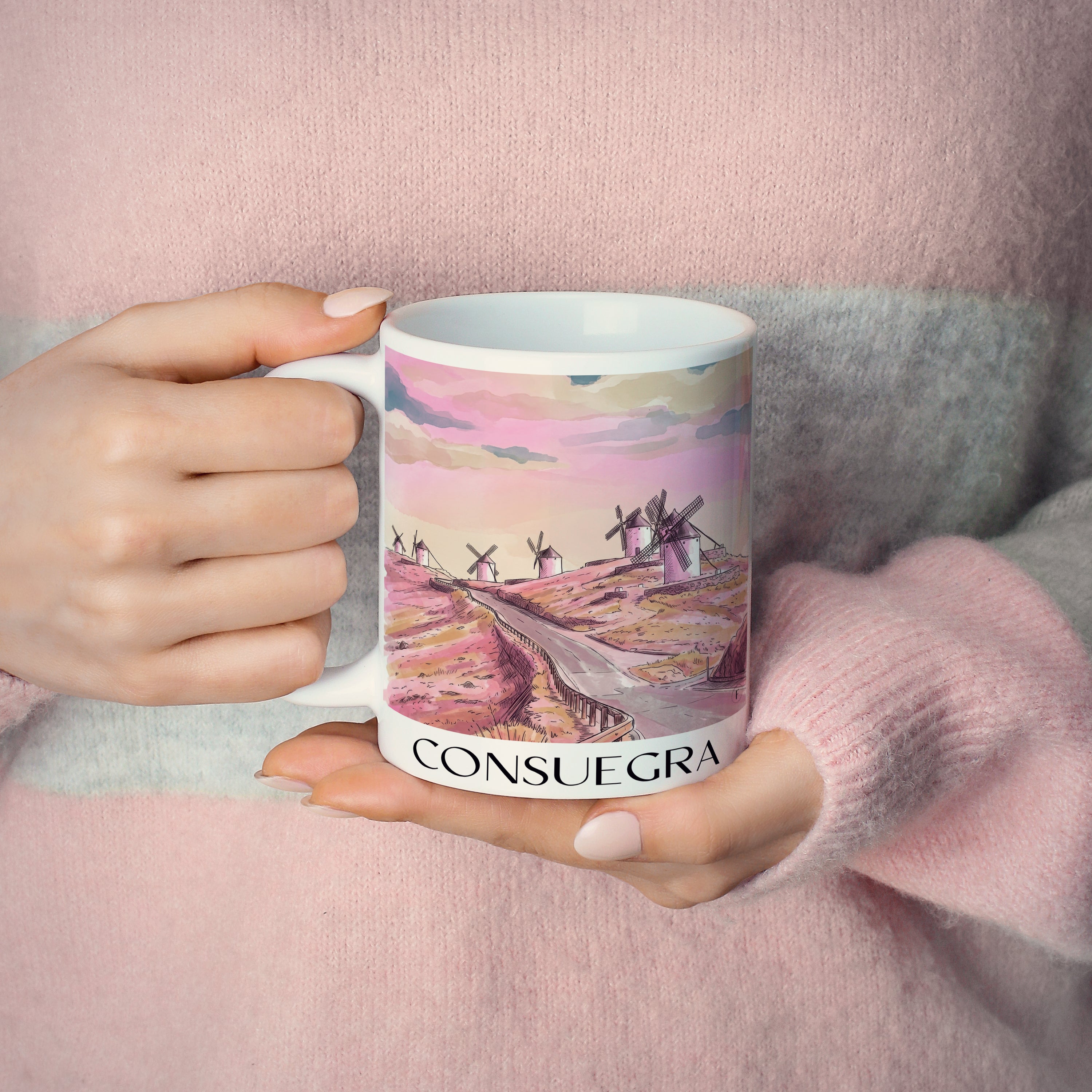 consuegra-spanien-spanien-und-spanien-kaffeebecher-aquarell-pink-rosa