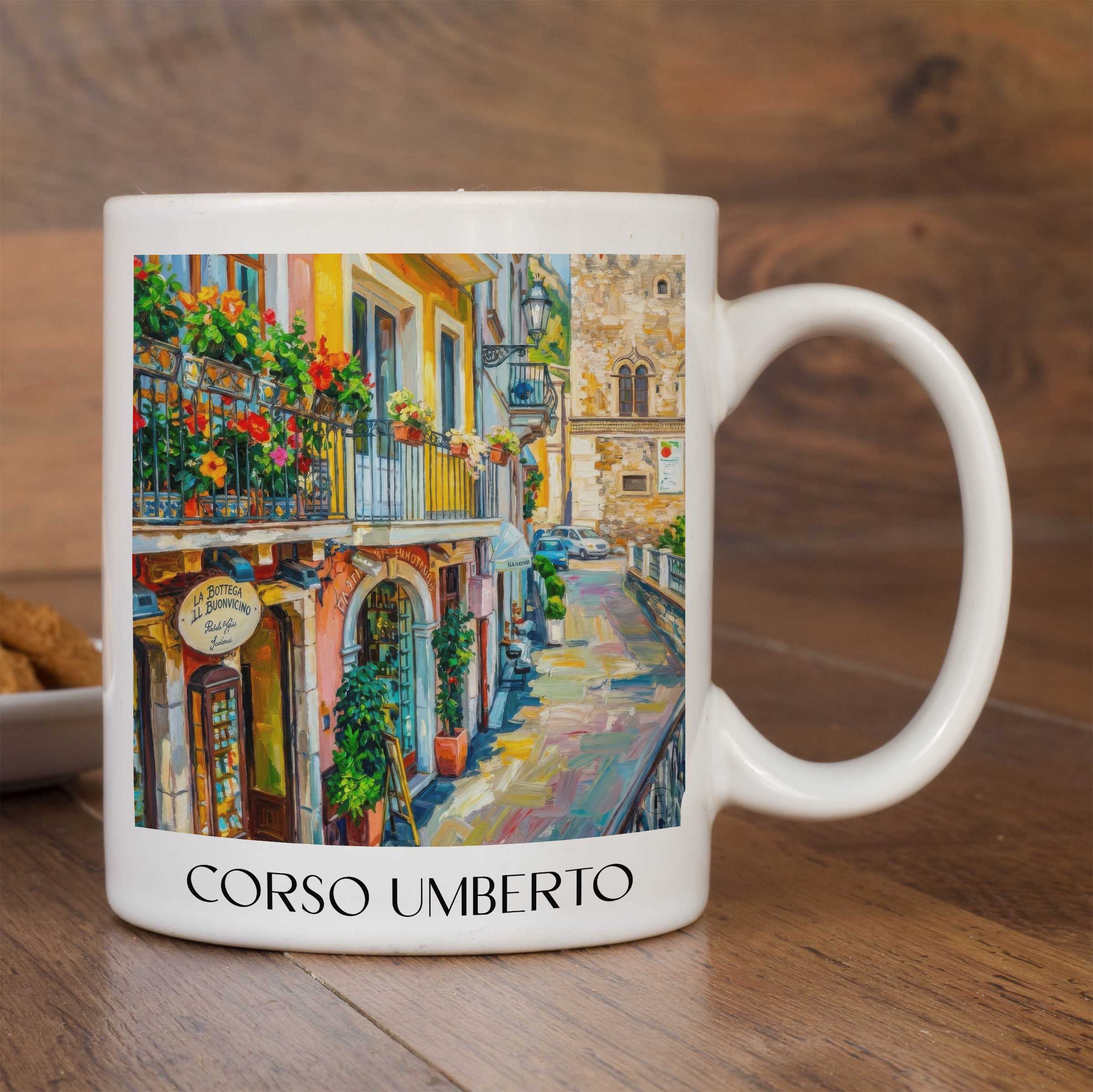 corso-umberto-taormina-italien-kaffeebecher-oil-painting-oelgemaelde