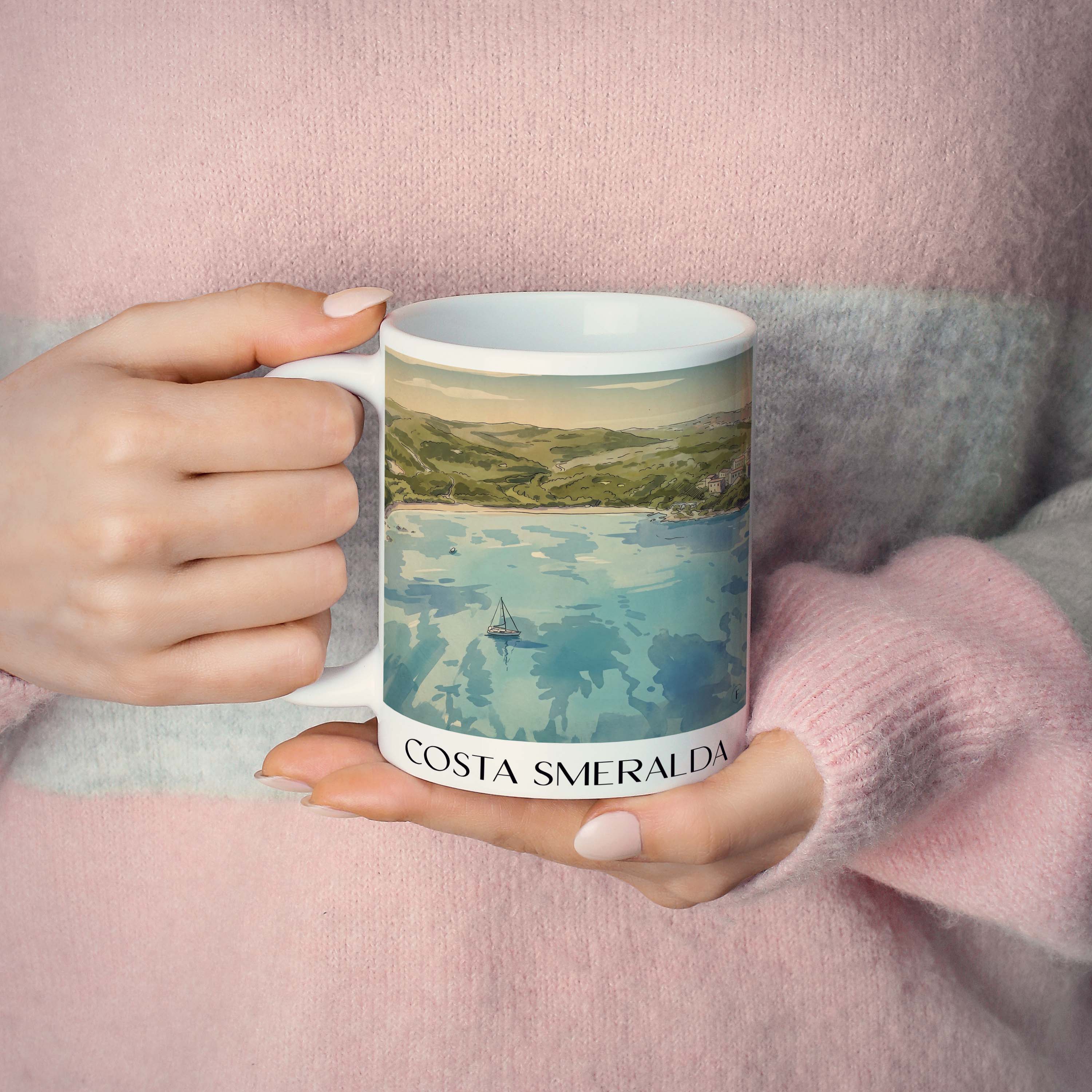 costa-smeralda-italien-kaffeebecher-aquarell