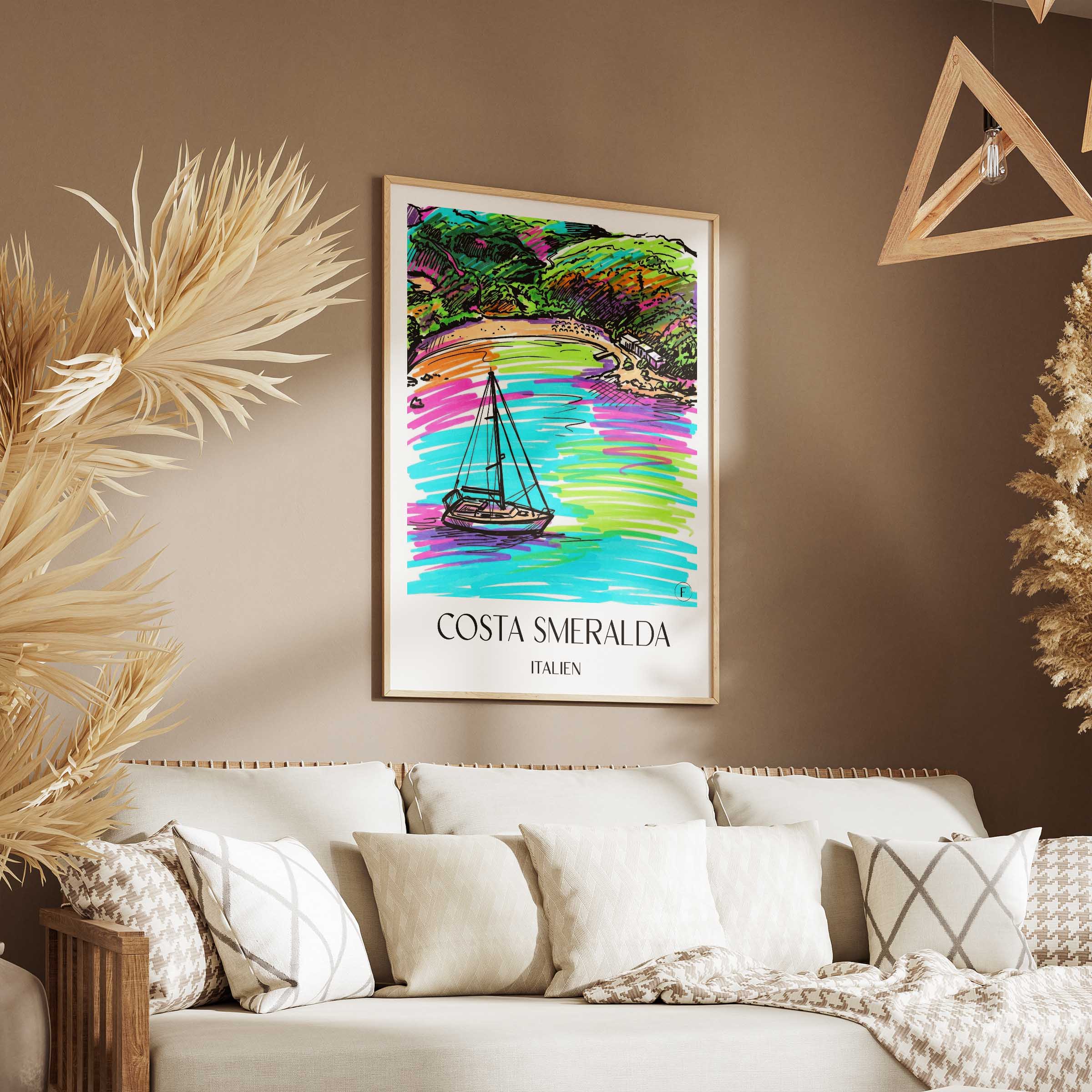 costa-smeralda-italien-poster-graffiti