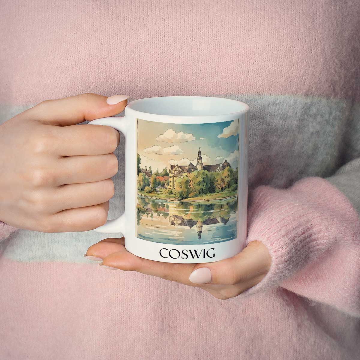 coswig-elbe-deutschland-kaffeebecher-aquarell