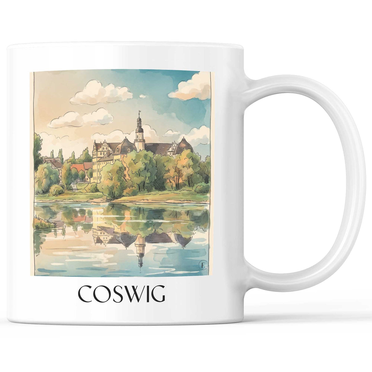 coswig-elbe-deutschland-kaffeebecher-aquarell