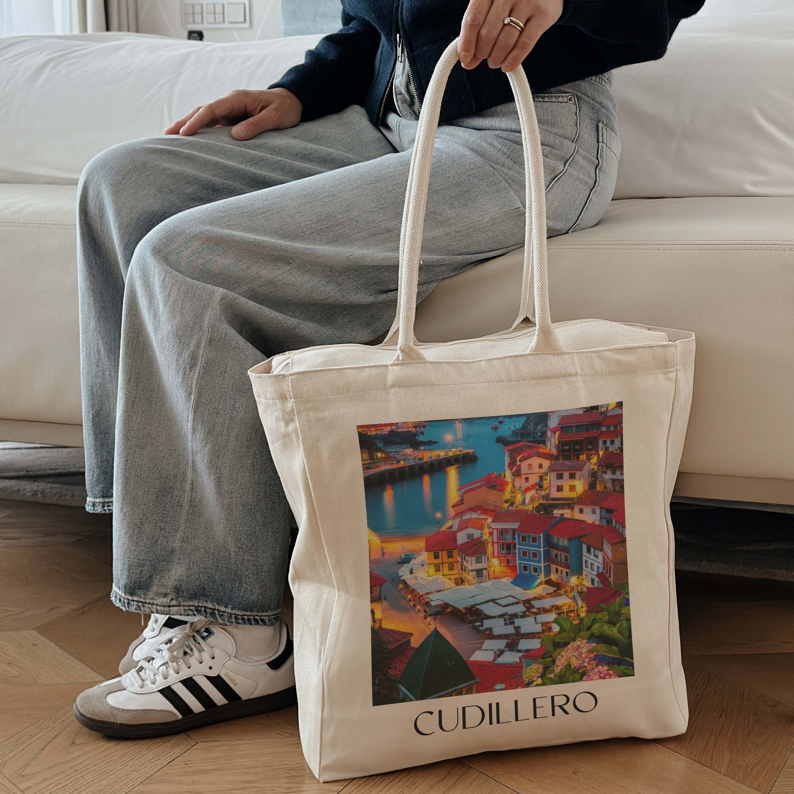 cudillero--spanien-spanien-einkaufstasche-oil-painting-oelgemaelde