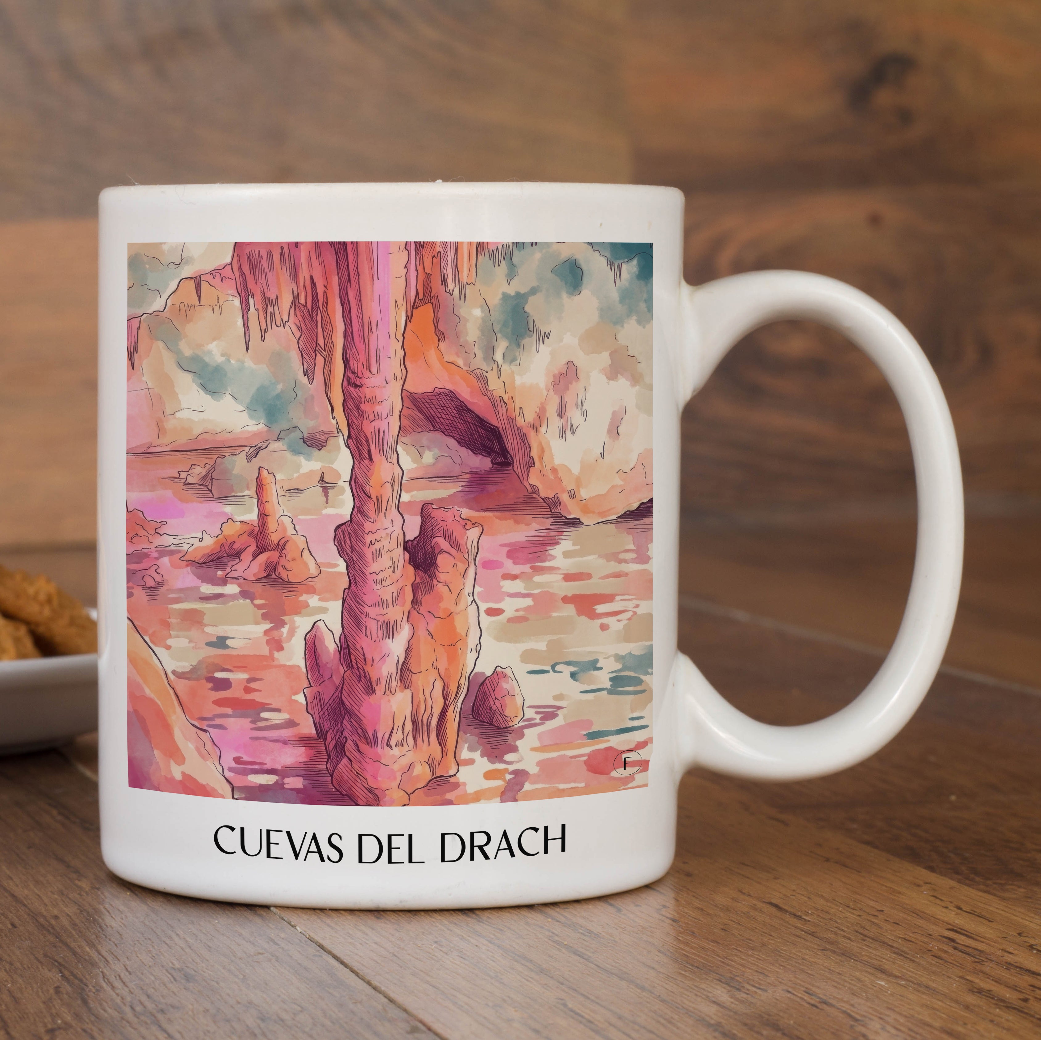 cuevas-del-drach-mallorca-spanien-kaffeebecher-aquarell-pink-rosa