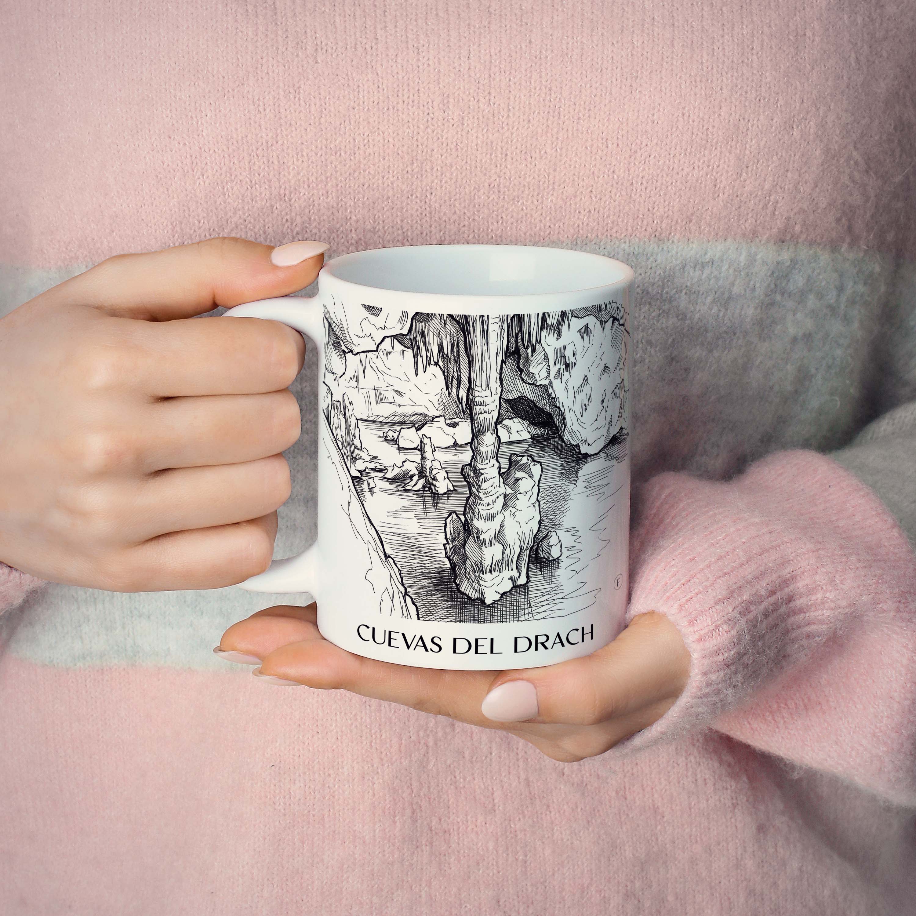 cuevas-del-drach-mallorca-spanien-kaffeebecher-skizze