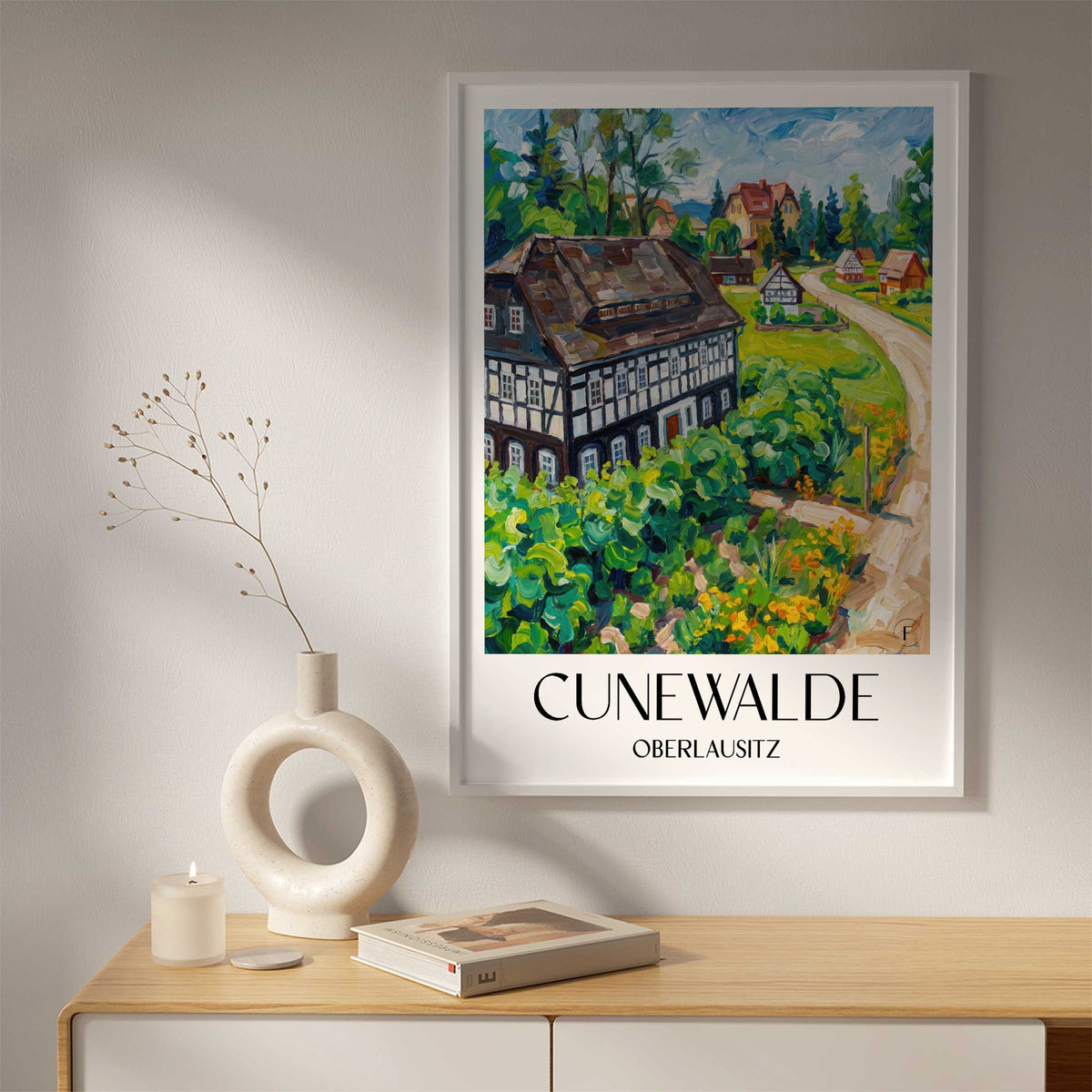 cunewalde-oberlausitz-deutschland-poster-oil-painting-oelgemaelde