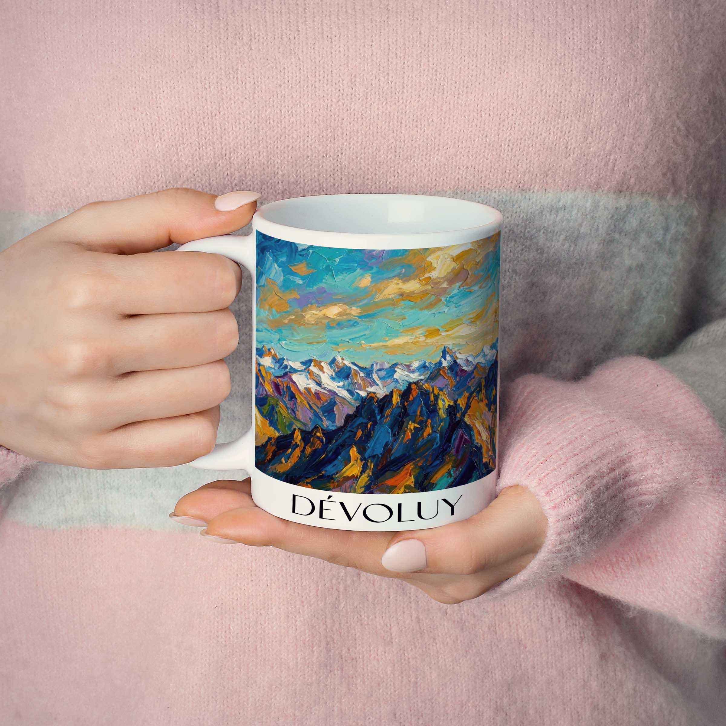 dévoluy-provence-frankreich-kaffeebecher-oil-painting-oelgemaelde