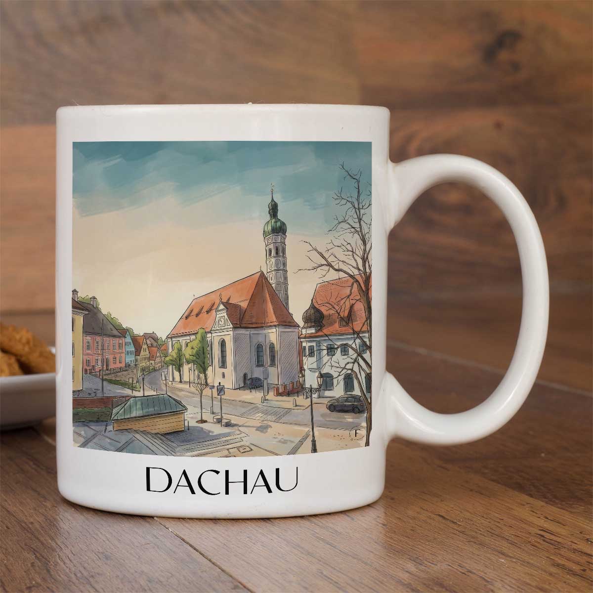 dachau-oberbayern-deutschland-kaffeebecher-aquarell