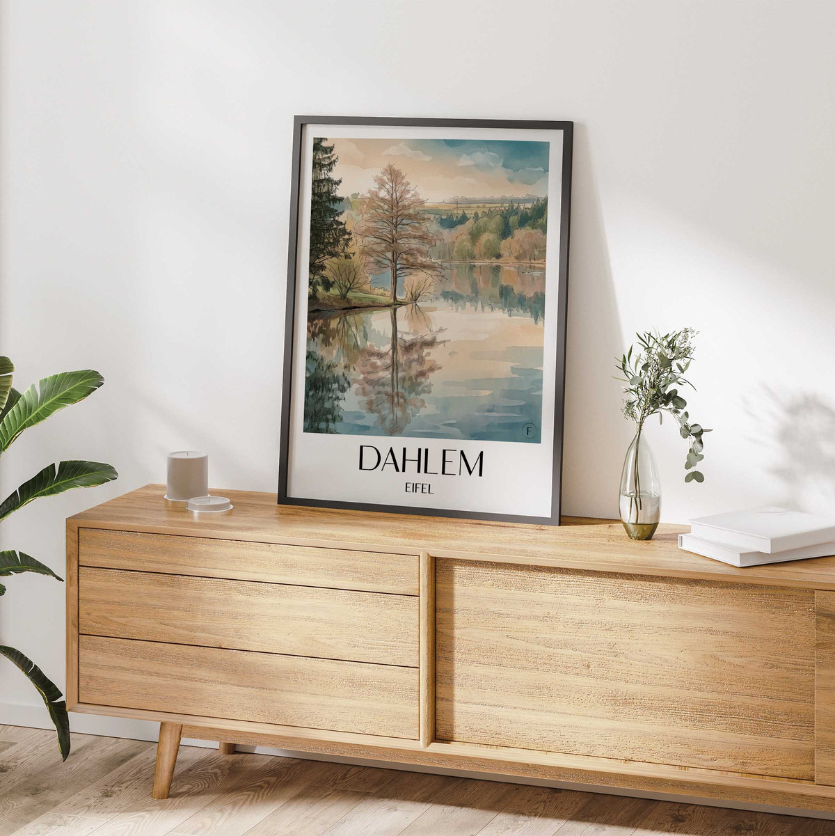 dahlem-eifel-deutschland-poster-aquarell