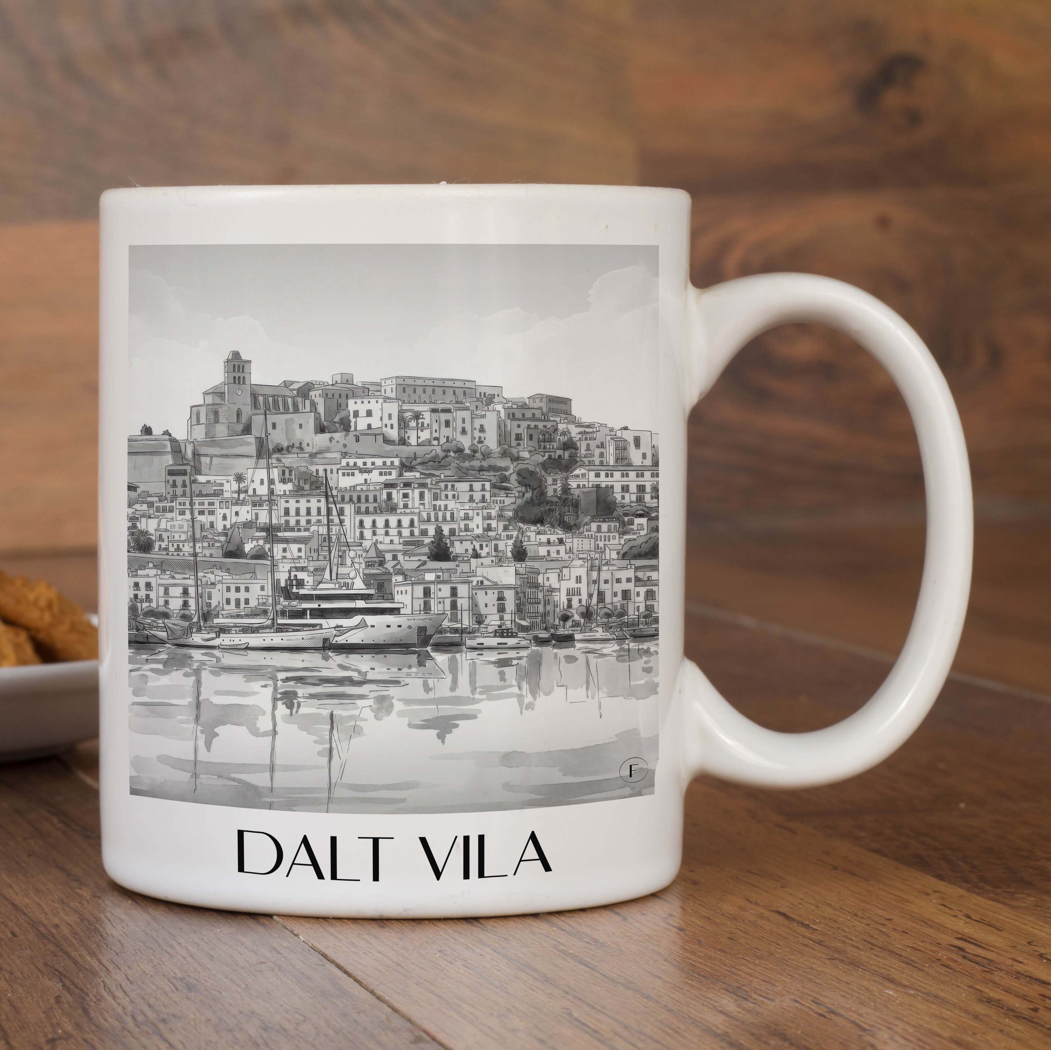dalt-vila--ibiza-spanien-kaffeebecher-aquarell-schwarz-weiss