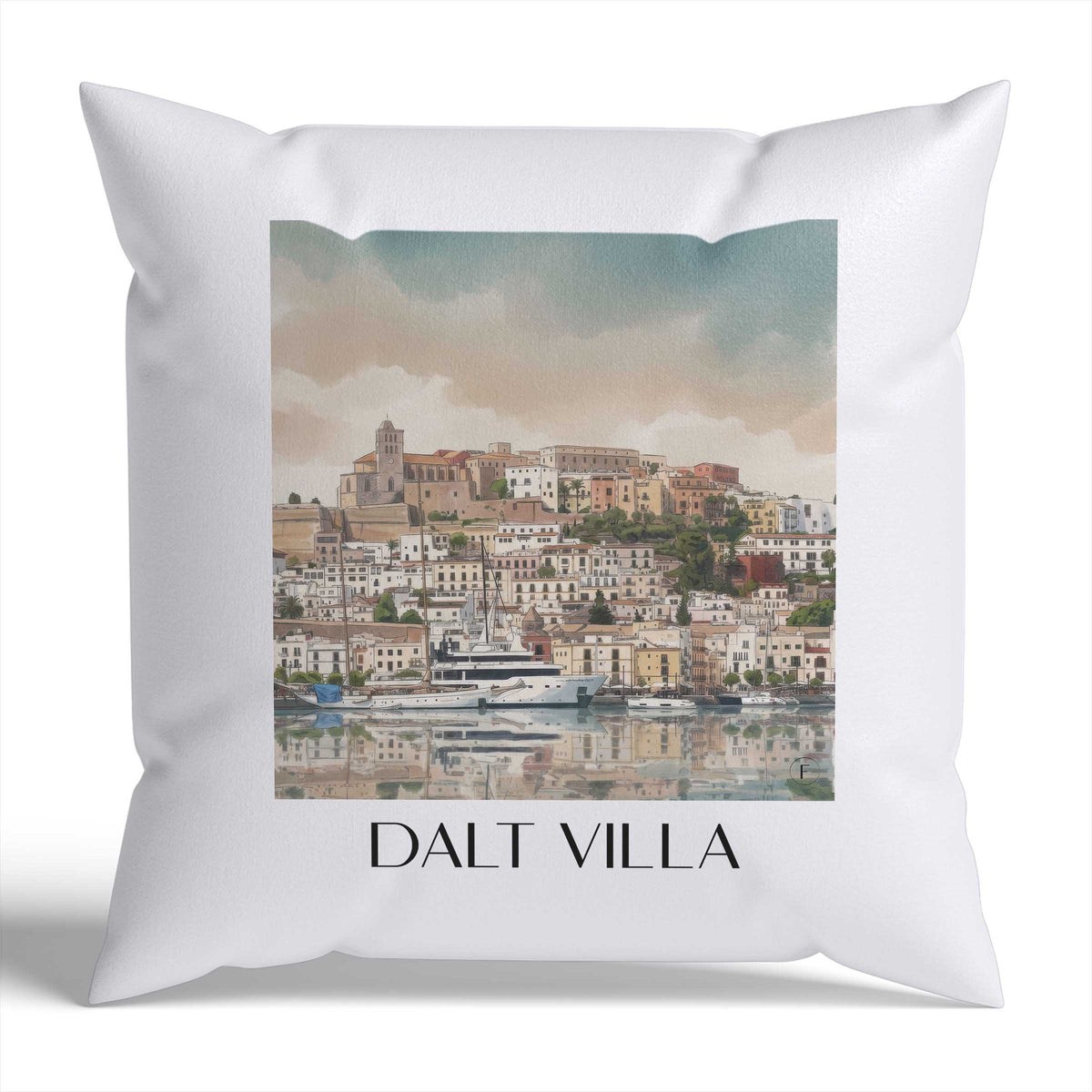 dalt-vila-ibiza-spanien-kissenbezug-aquarell