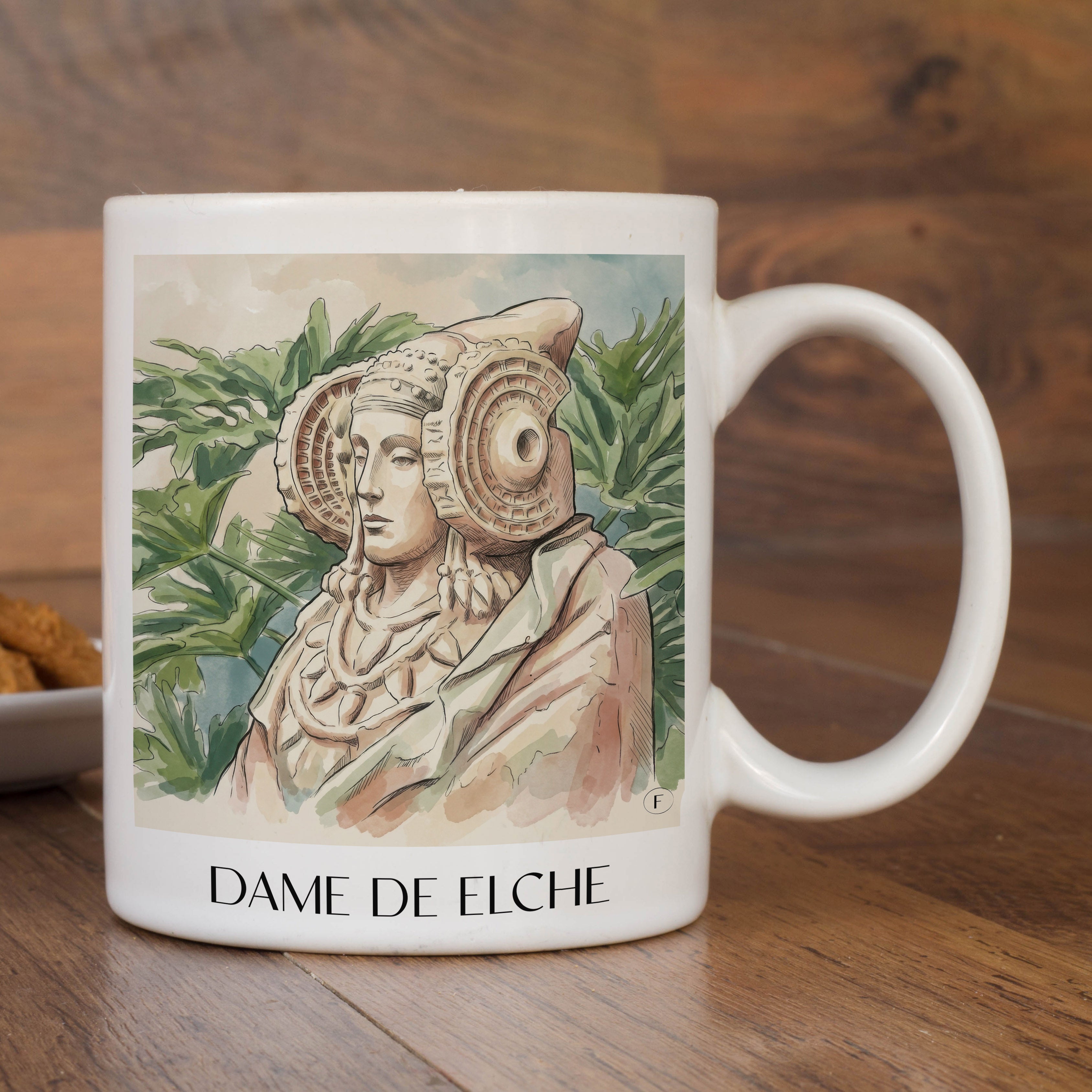 dama-de-elche-spanien-spanien-kaffeebecher-aquarell