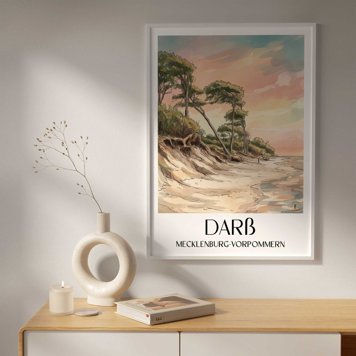 darß-mecklenburg-vorpommern-deutschland-poster-aquarell
