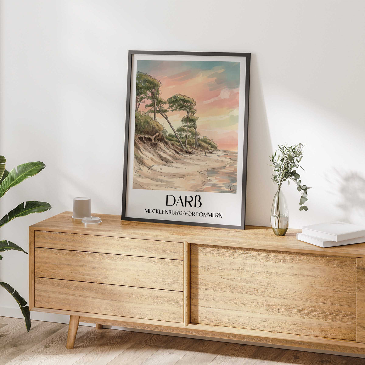 darß-mecklenburg-vorpommern-deutschland-poster-aquarell