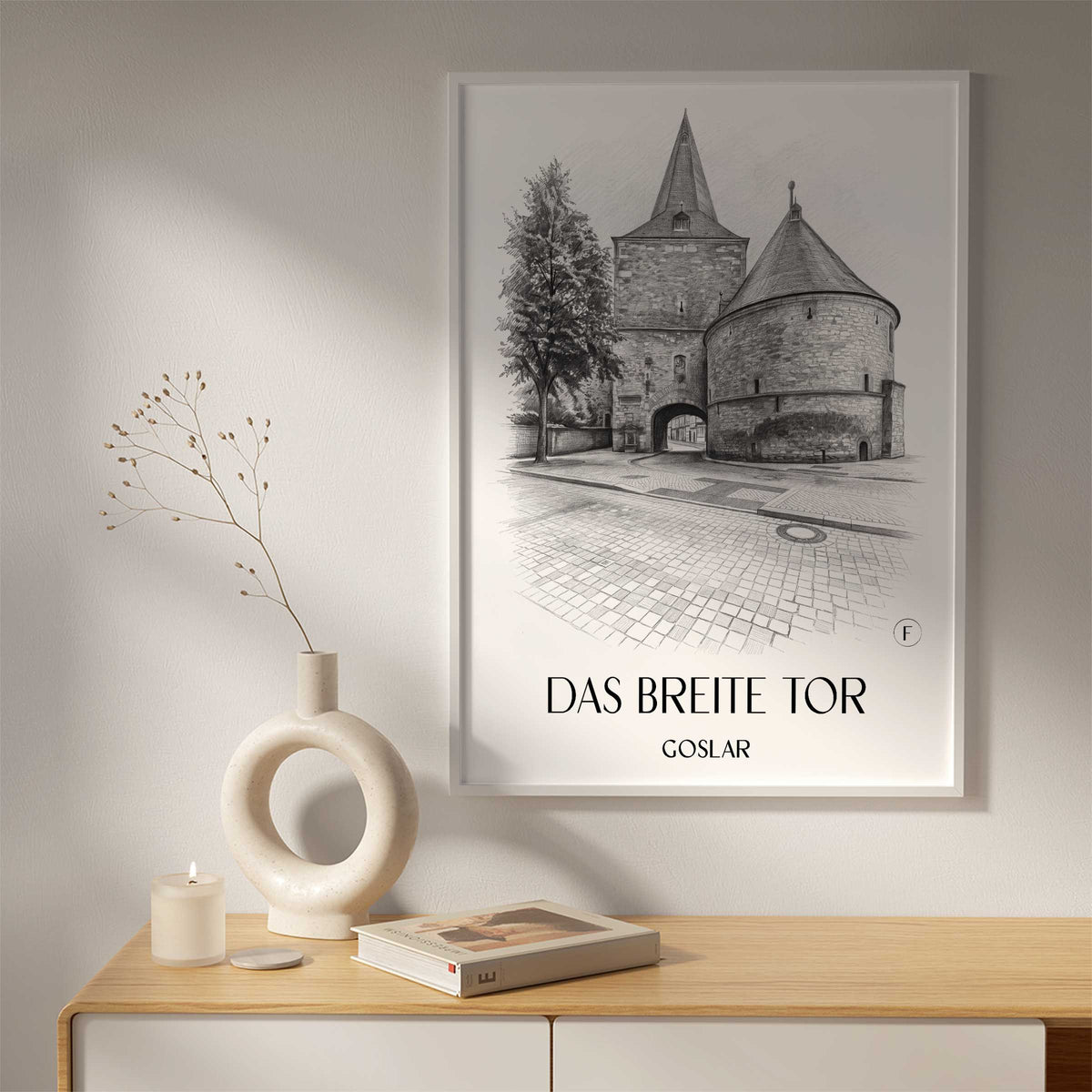 das-breite-tor-goslar-deutschland-poster-bleistift-zeichnung-drawing