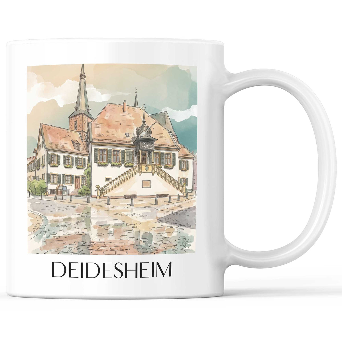 deidesheim-pfälzer-weinstraße-deutschland-kaffeebecher-aquarell