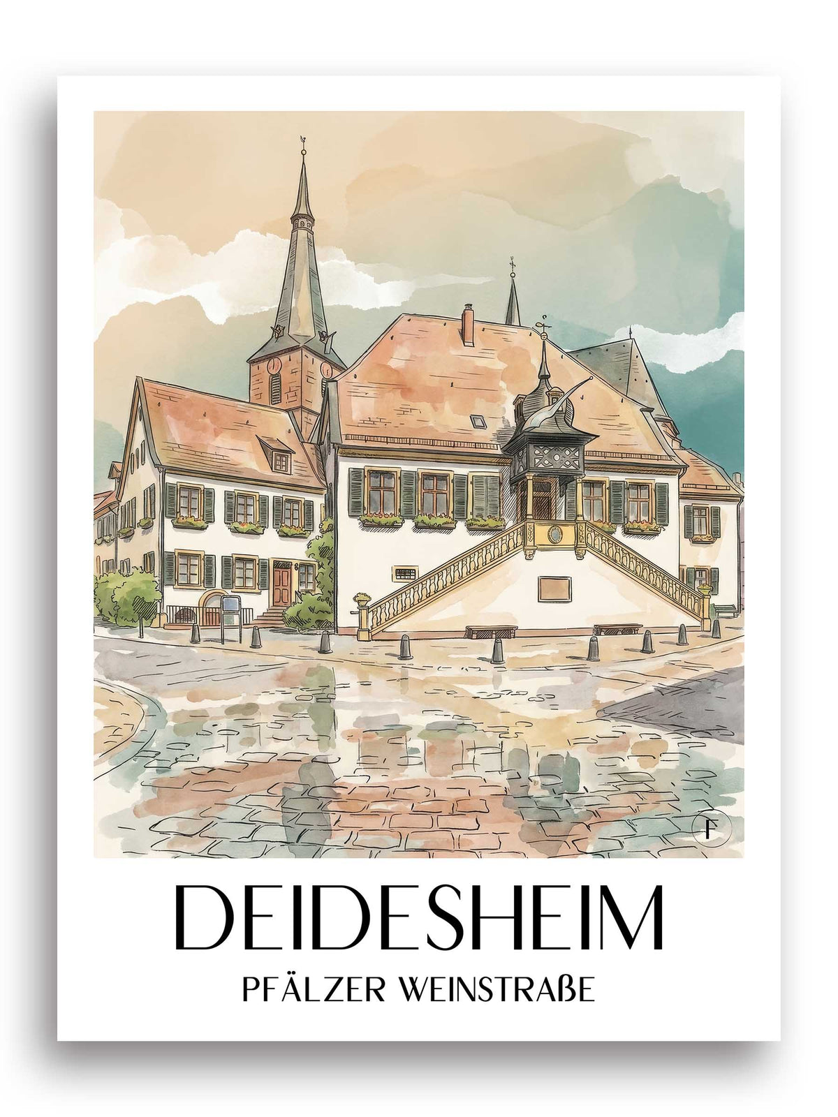 deidesheim-pfälzer-weinstraße-deutschland-poster-aquarell