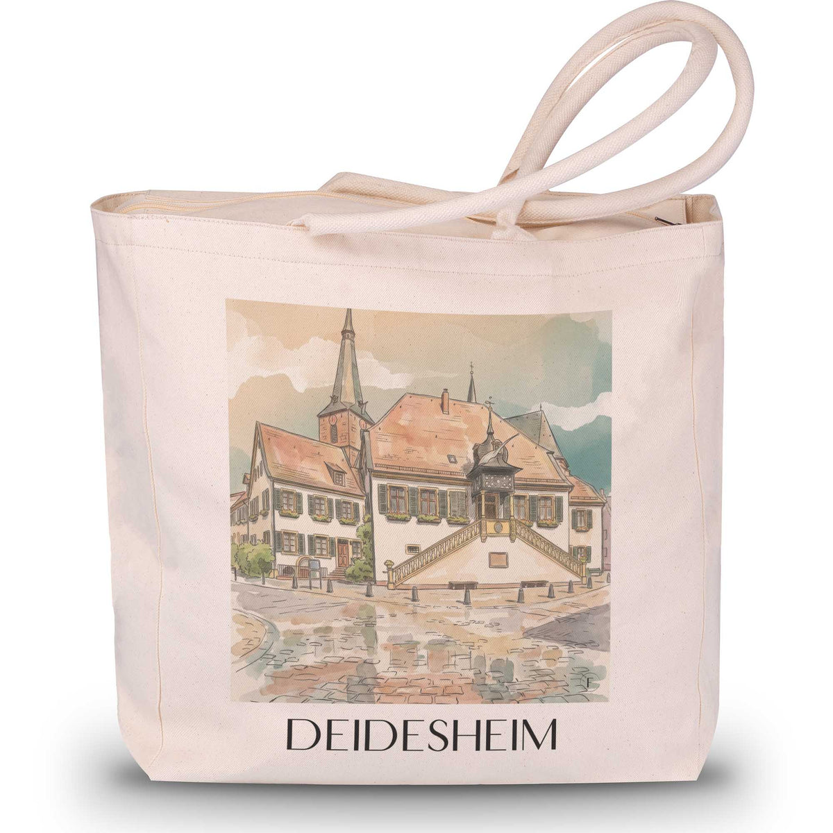 deidesheim-pfälzer-weinstraße-deutschland-einkaufstasche-aquarell