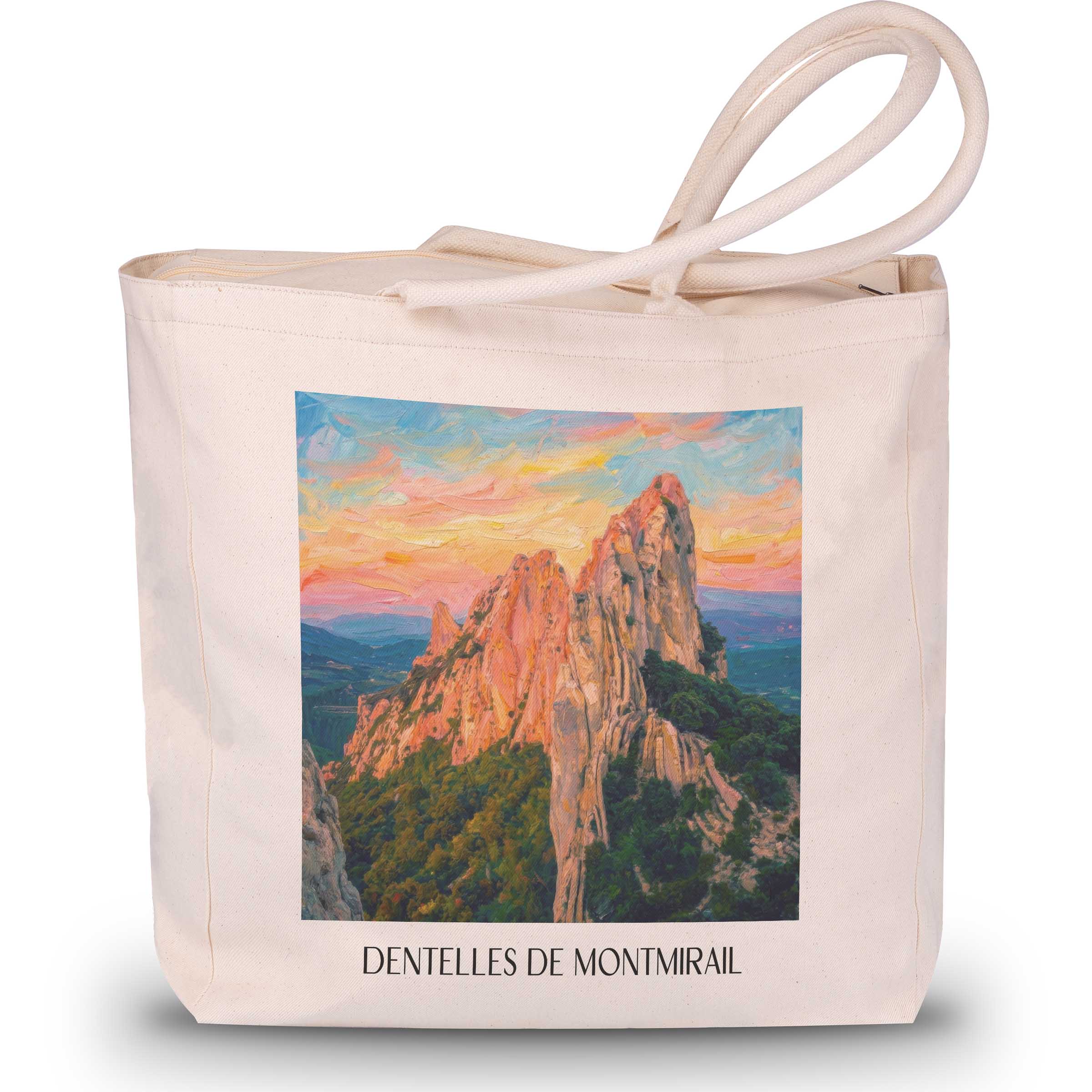 dentelles-de-montmirail-provence-frankreich-einkaufstasche-oil-painting-oelgemaelde