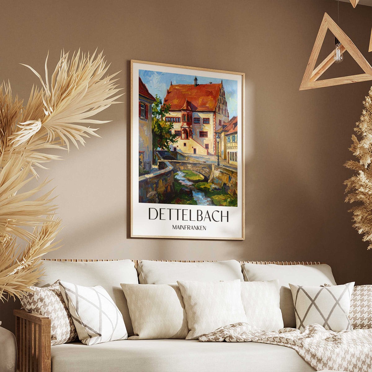 dettelbach-mainfranken-deutschland-poster-oil-painting-oelgemaelde