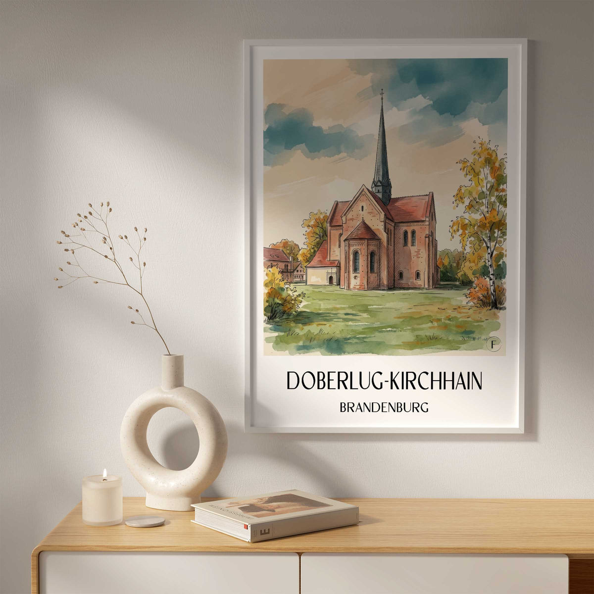 doberlug-kirchhain-brandenburg-deutschland-poster-aquarell