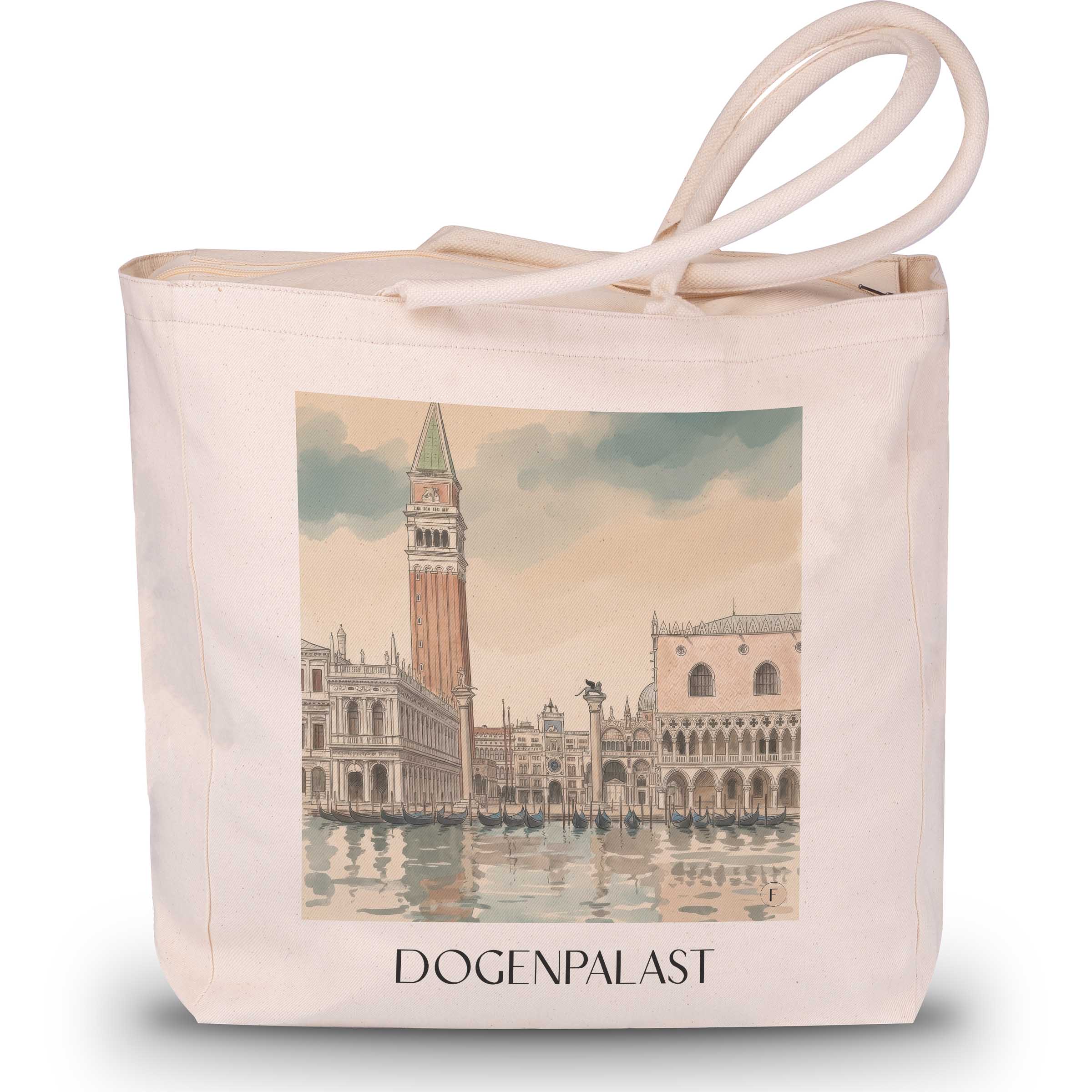 dogenpalast-venedig-italien-einkaufstasche-aquarell
