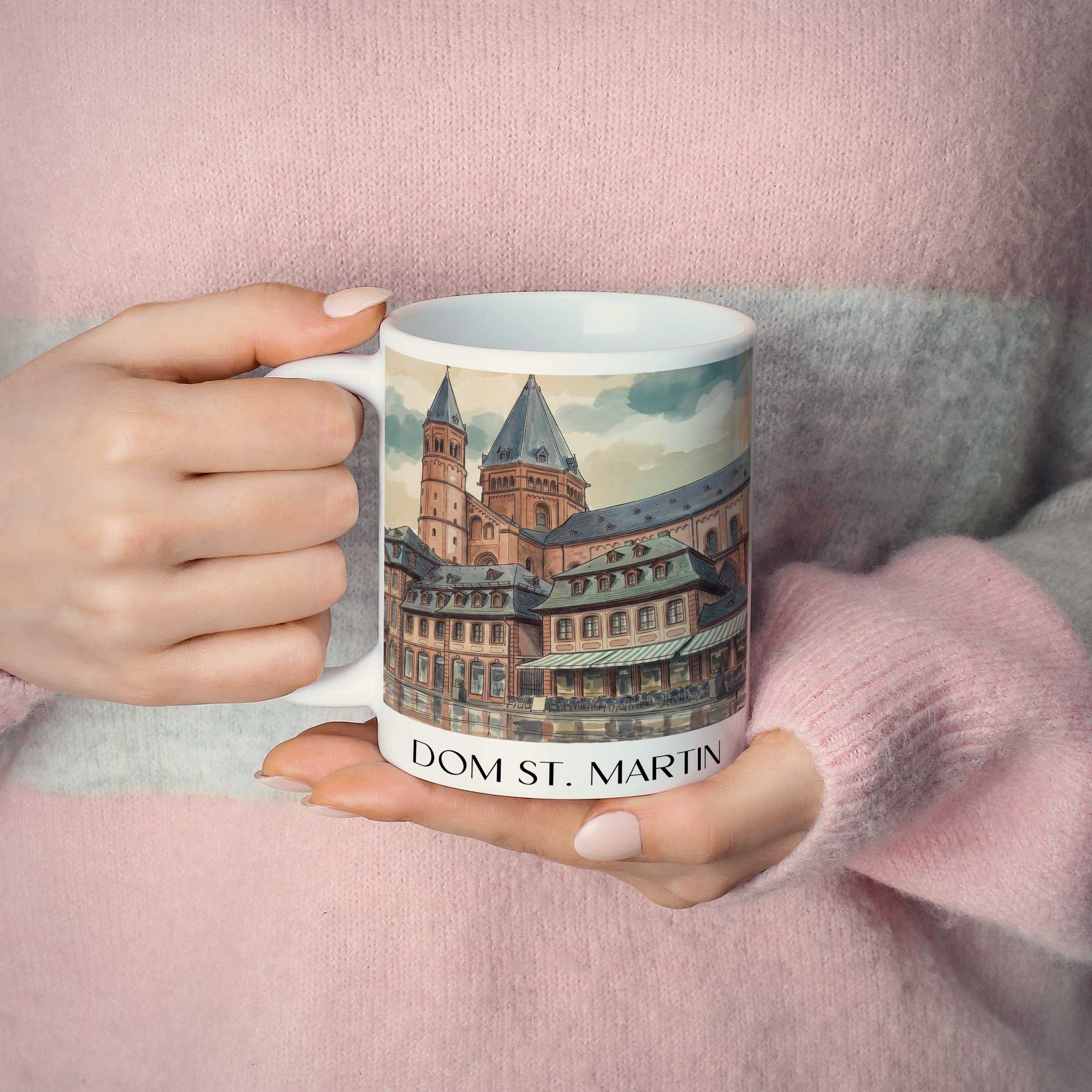 dom-st.-martin-mainz-deutschland-kaffeebecher-aquarell