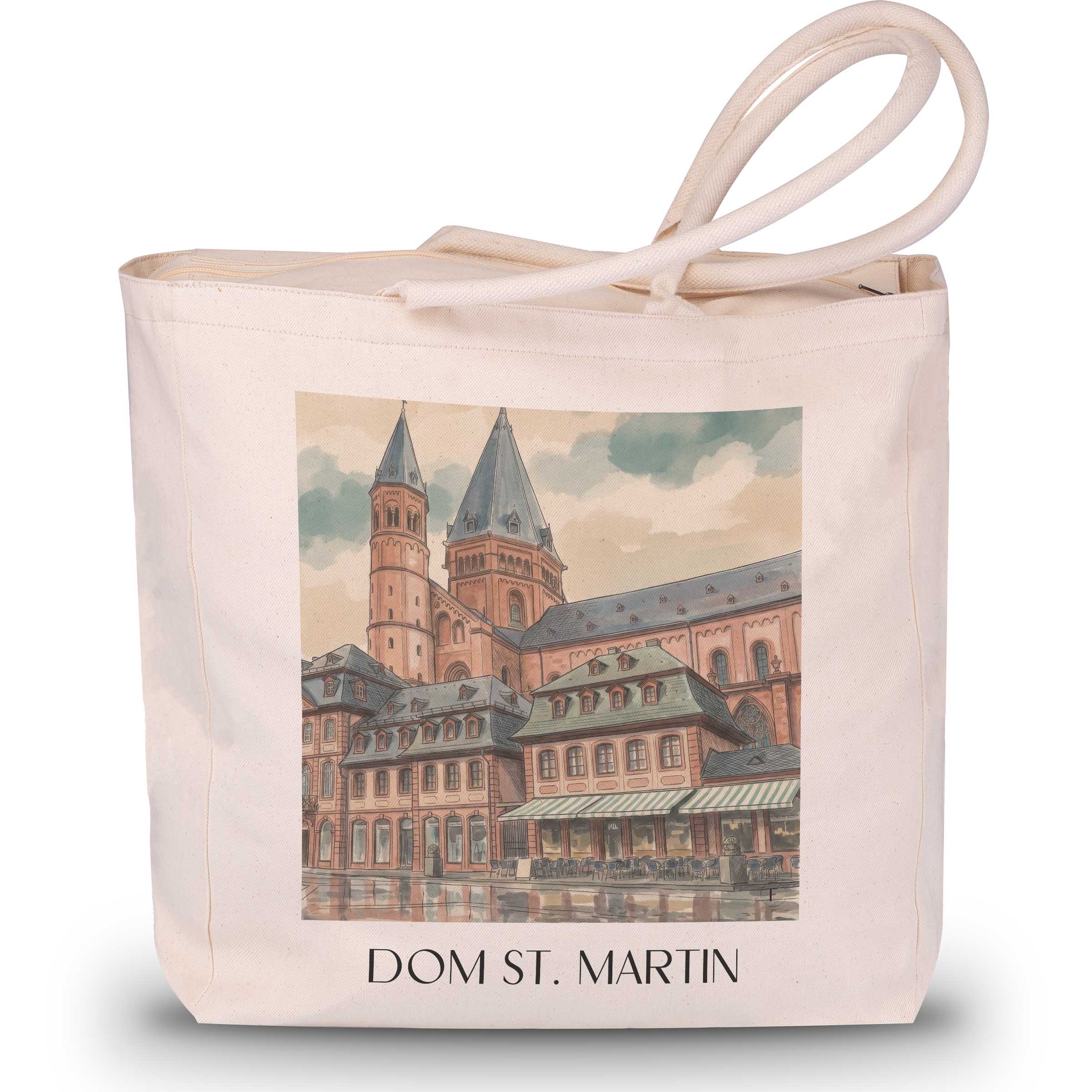 dom-st.-martin-mainz-deutschland-einkaufstasche-aquarell