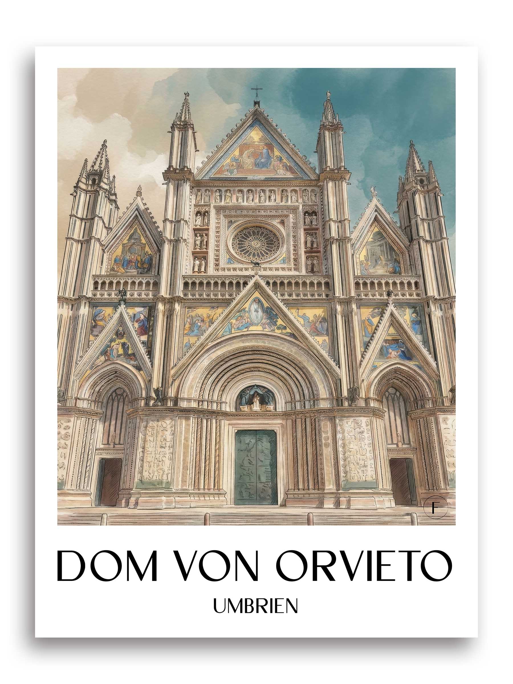 dom-von-orvieto-umbrien-italien-poster-aquarell