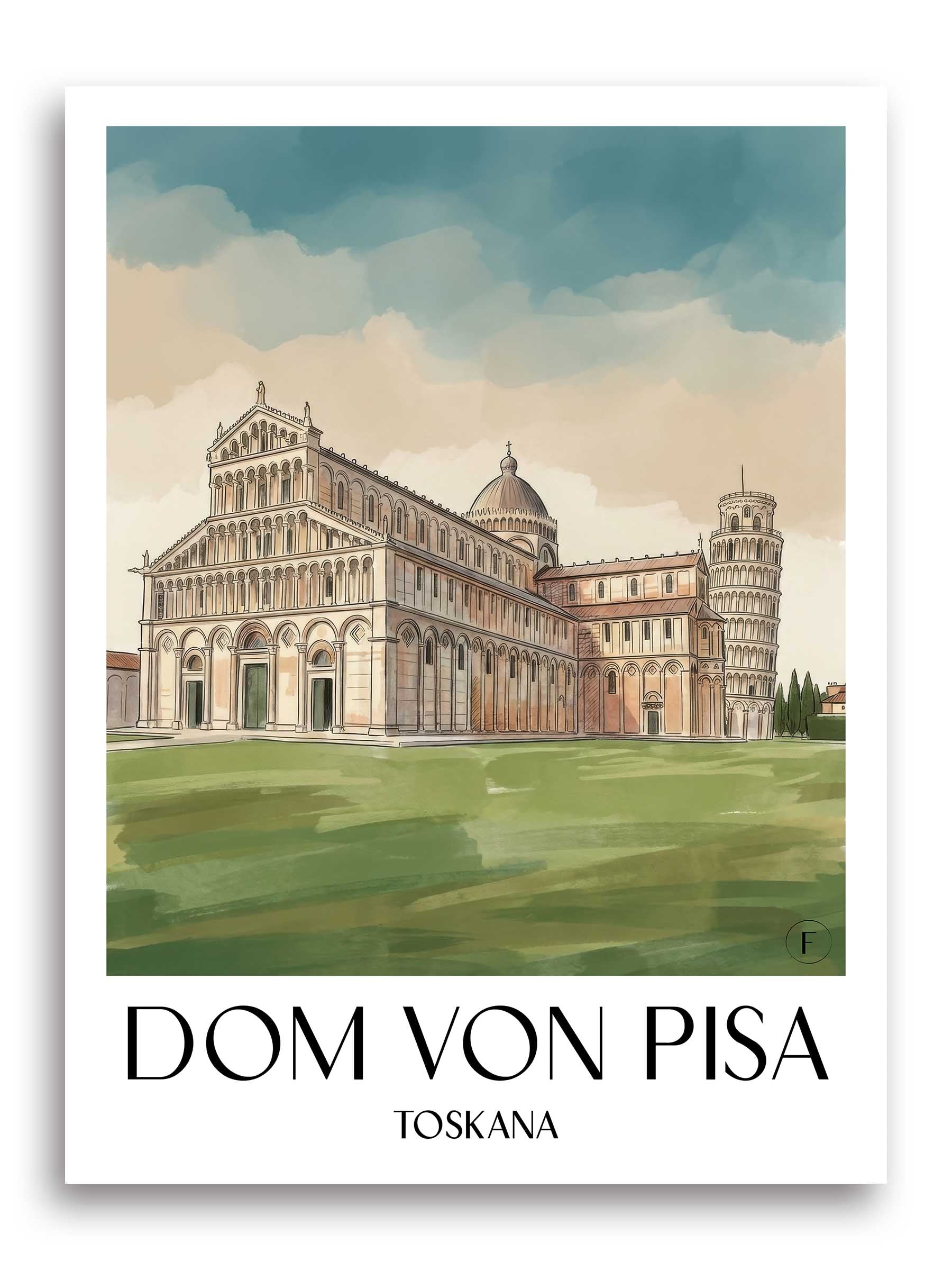 dom-von-pisa-toskana-italien-poster-aquarell