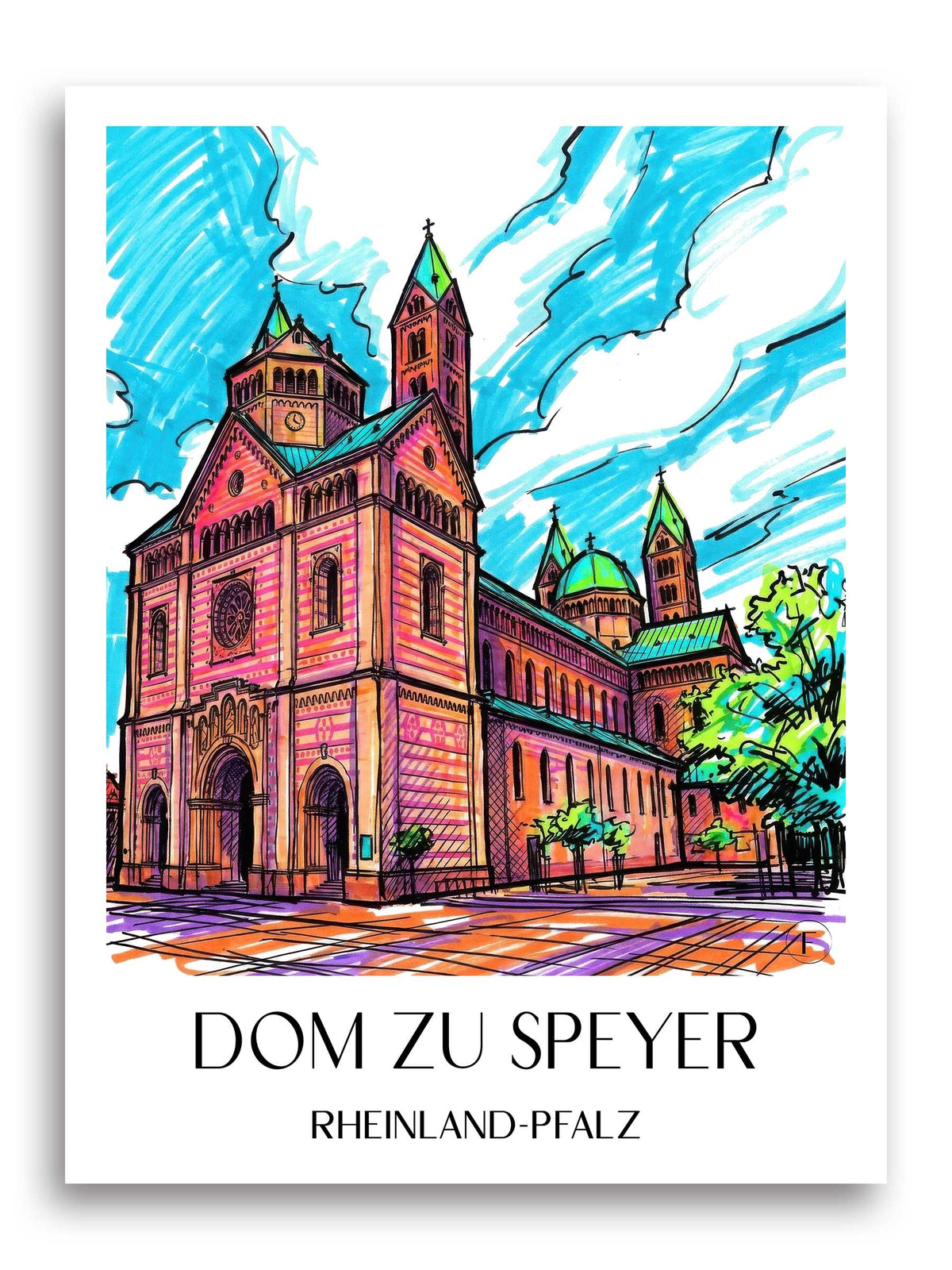 dom-zu-speyer-rheinland-pfalz-deutschland-poster-graffiti