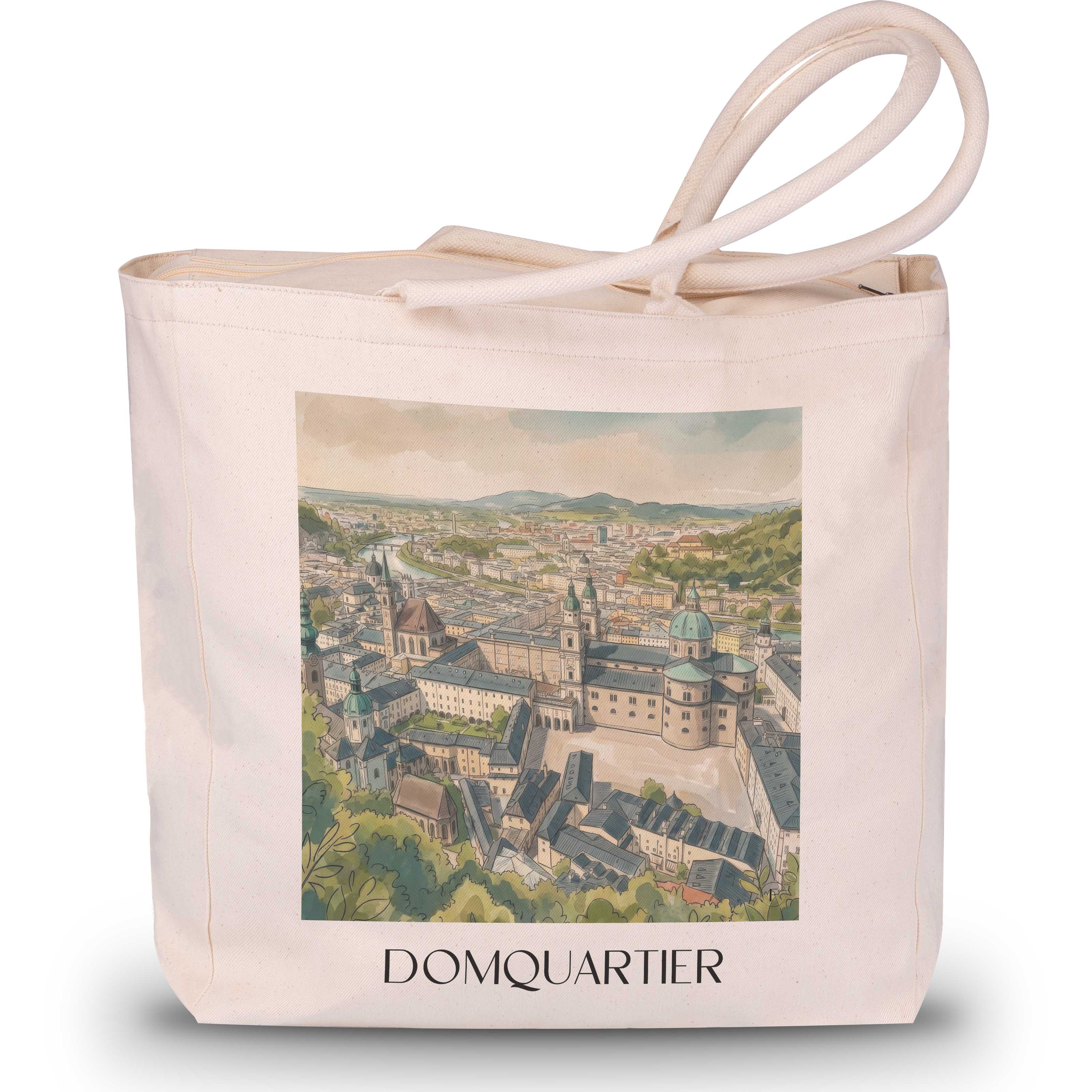 domquartier-salzburg-österreich-und-österreich-einkaufstasche-aquarell