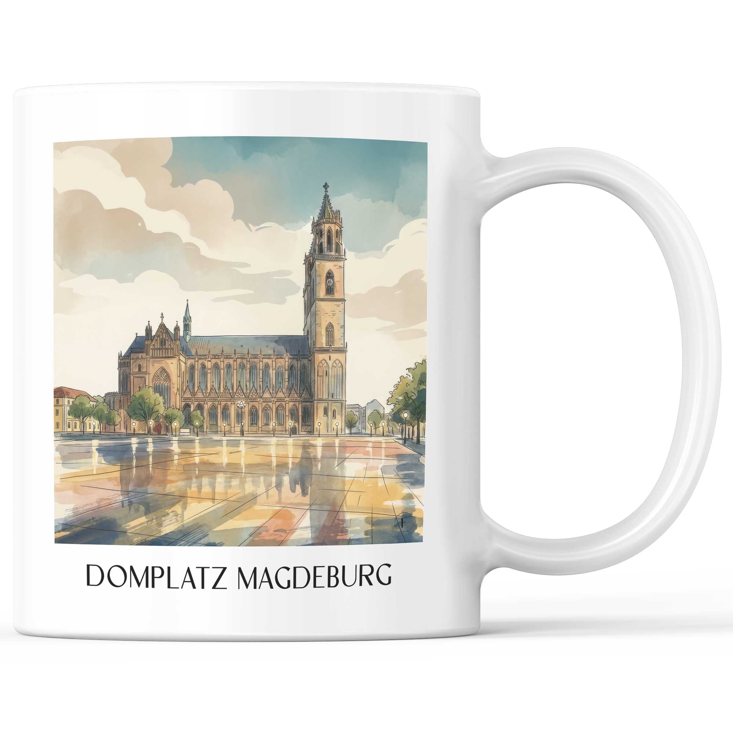 domplatz-magdeburg-deutschland-kaffeebecher-aquarell