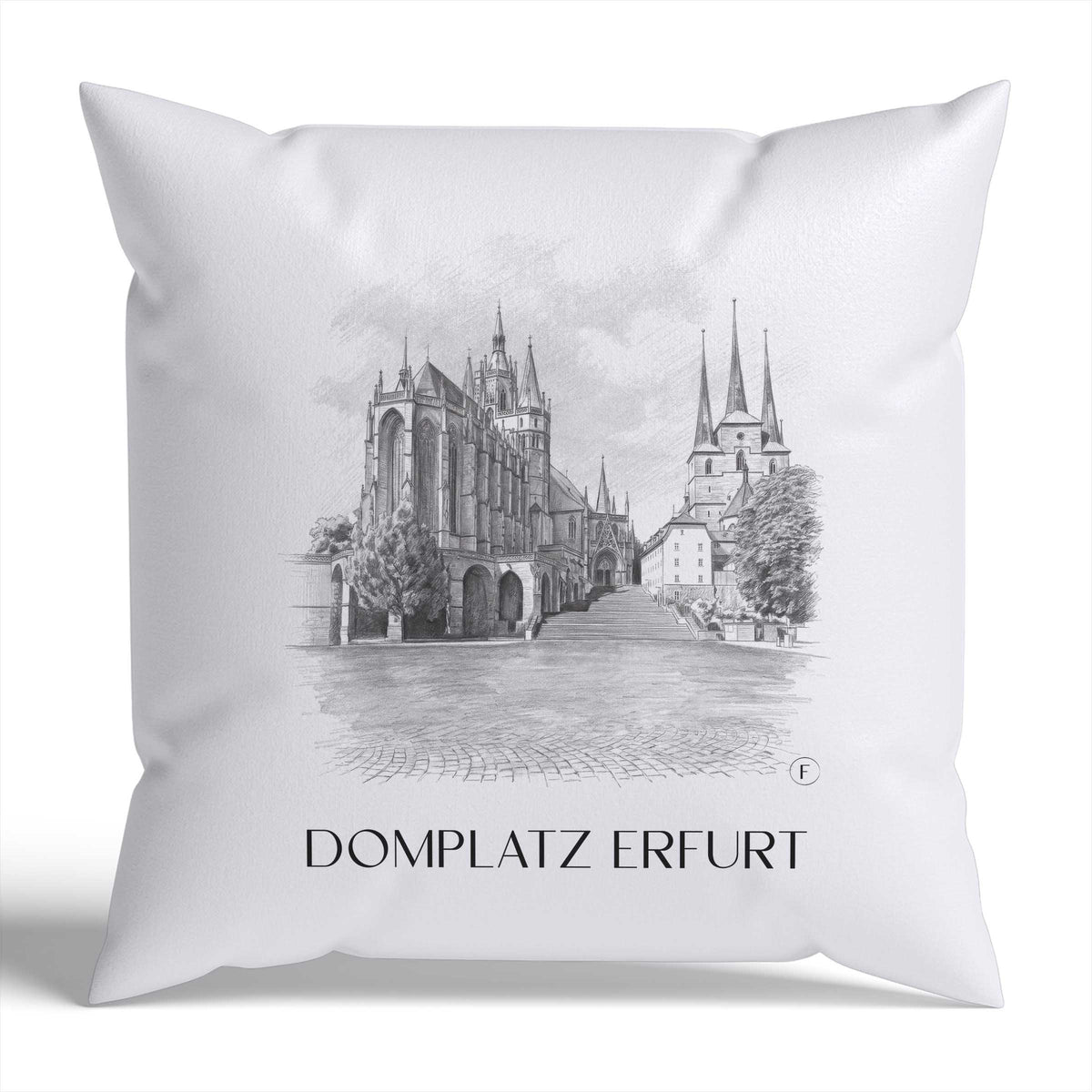 domplatz-erfurt-deutschland-kissenbezug-bleistift-zeichnung-drawing