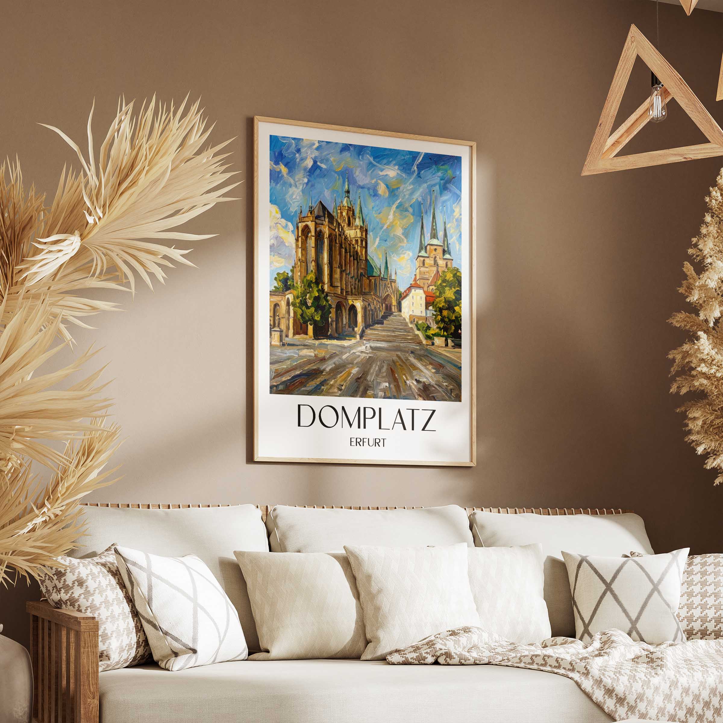 domplatz-erfurt-deutschland-poster-oil-painting-oelgemaelde