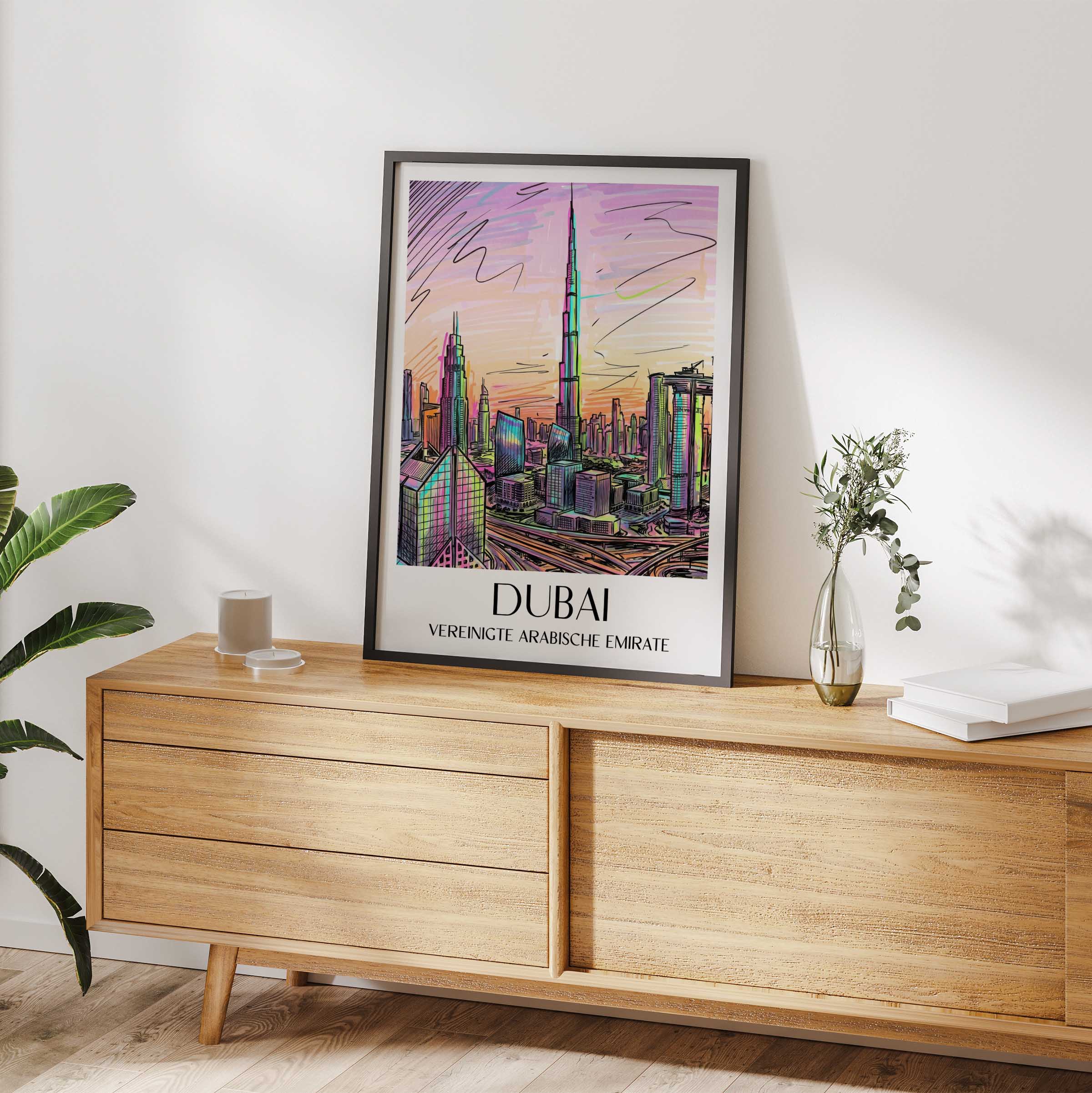 dubai-vereinigte-arabische-emirate-poster-graffiti