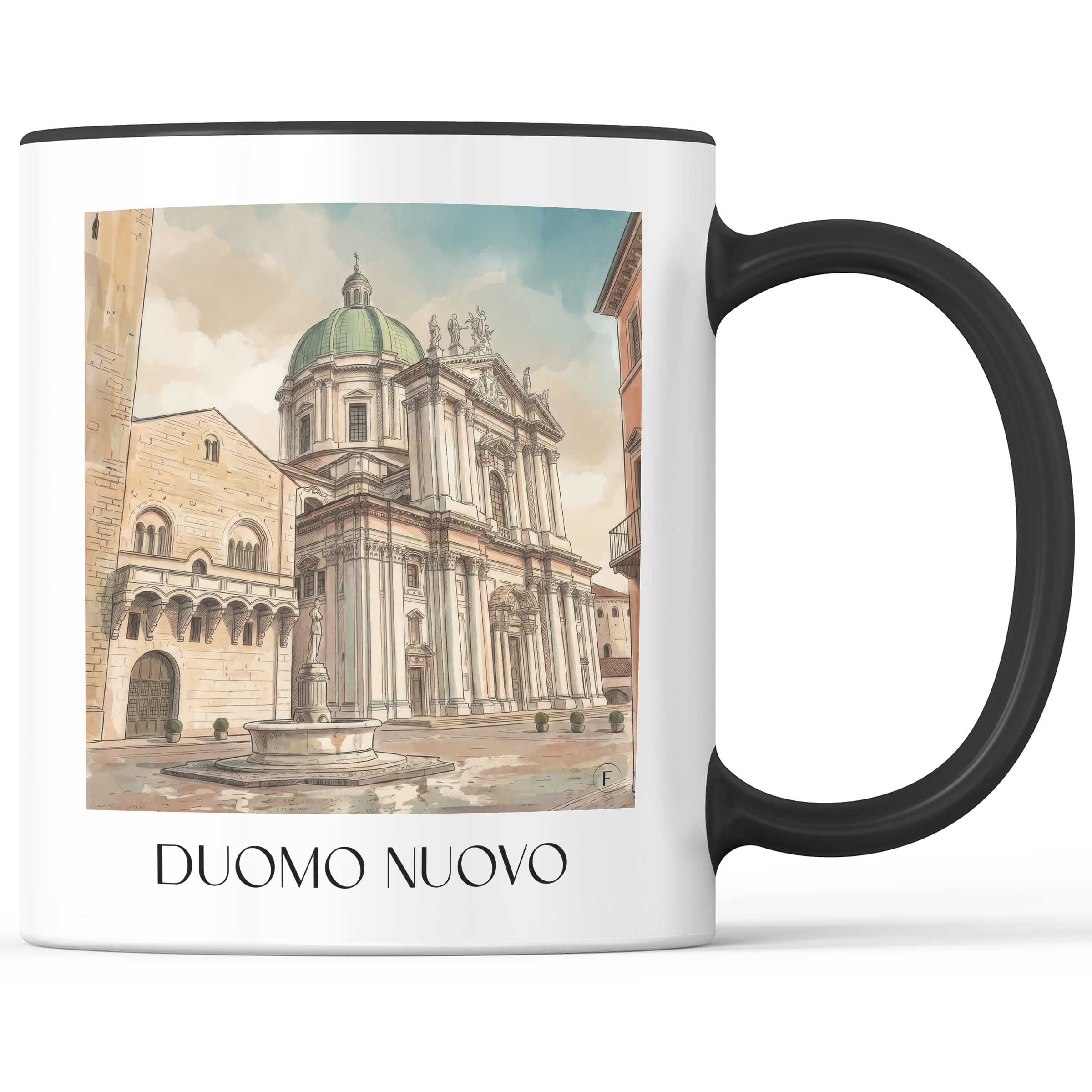 Duomo Nuovo Kaffeebecher - Brescia - Italien Becher - Kaffeetasse im Aquarell Stil - favplace