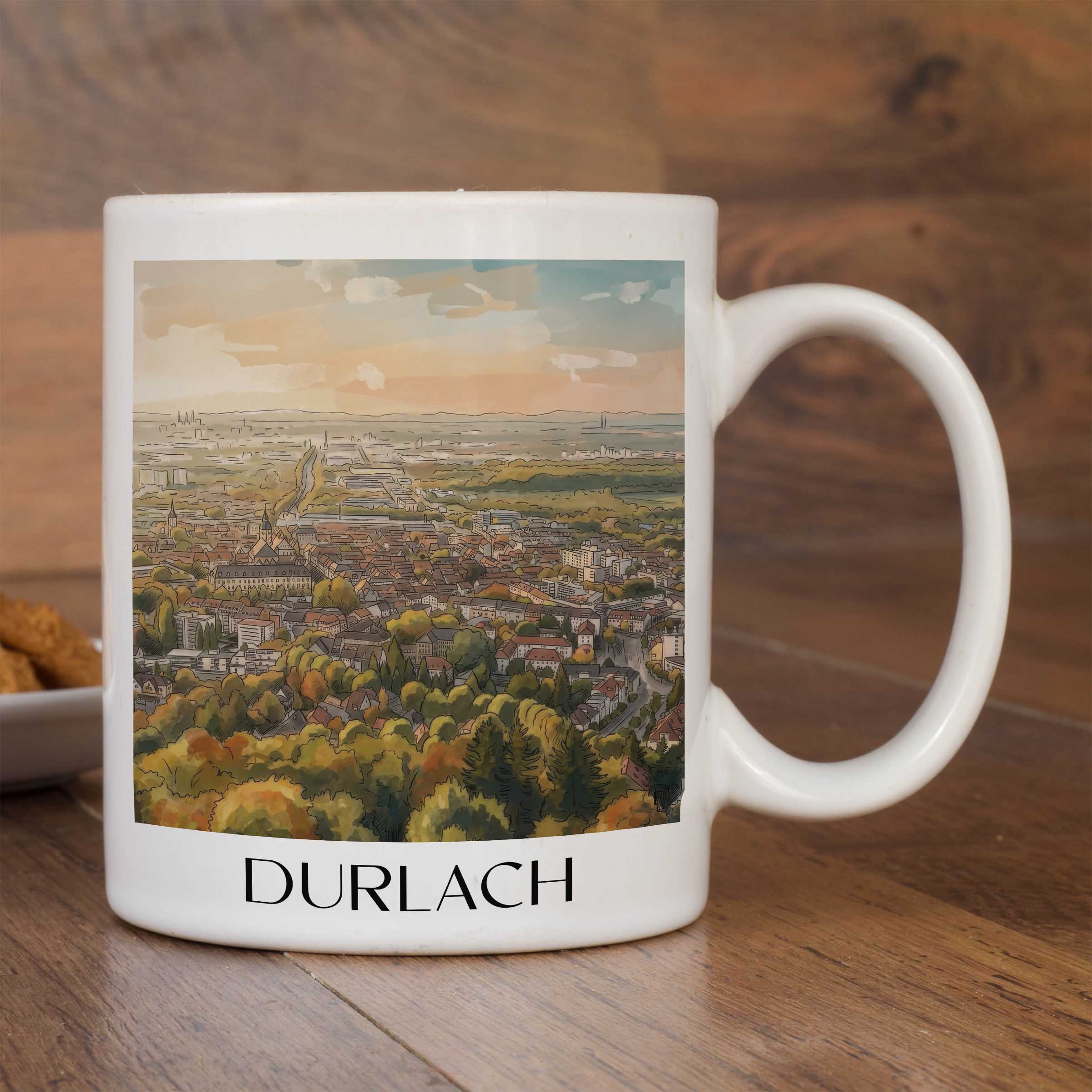 durlach--karlsruhe-deutschland-kaffeebecher-aquarell