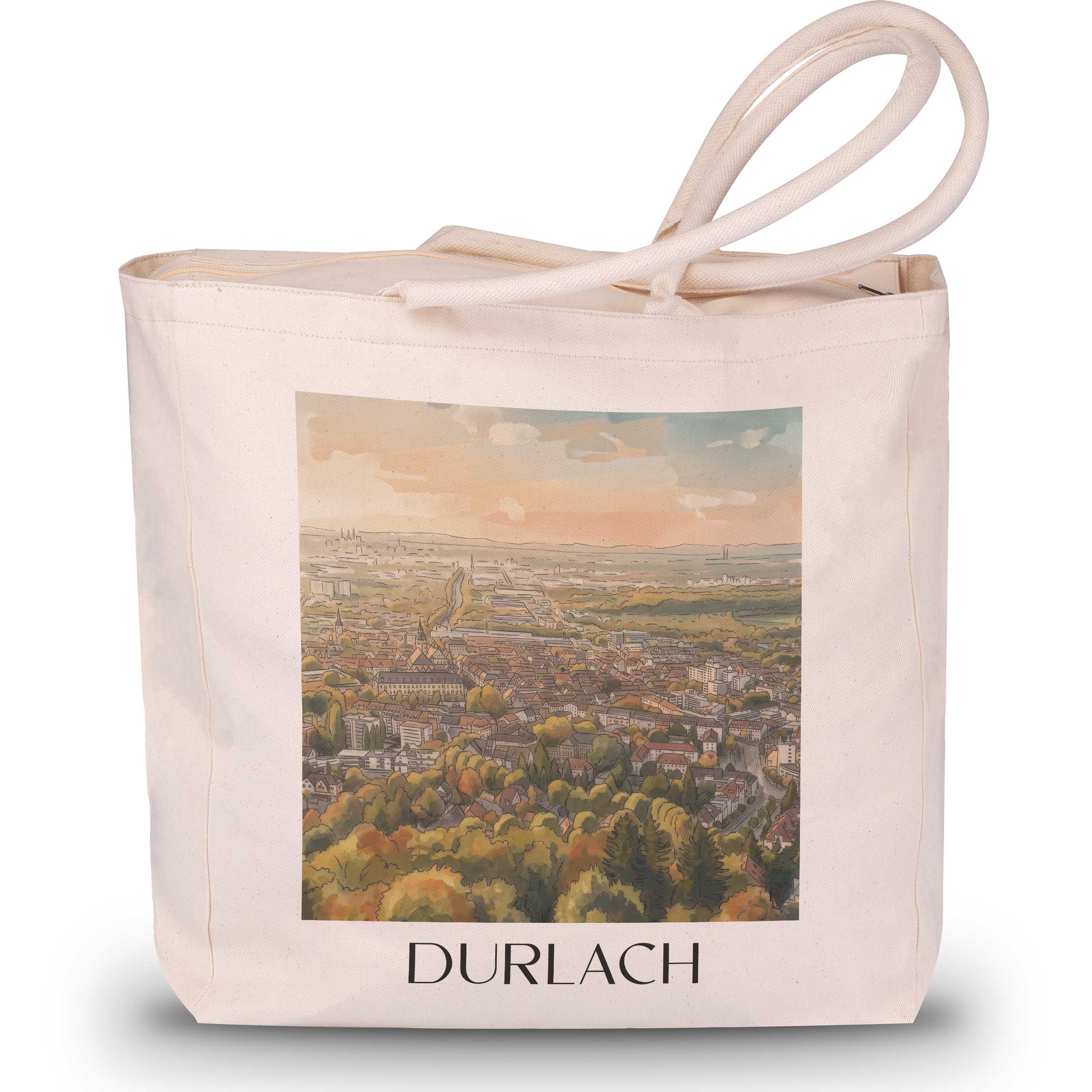 durlach--karlsruhe-deutschland-einkaufstasche-aquarell