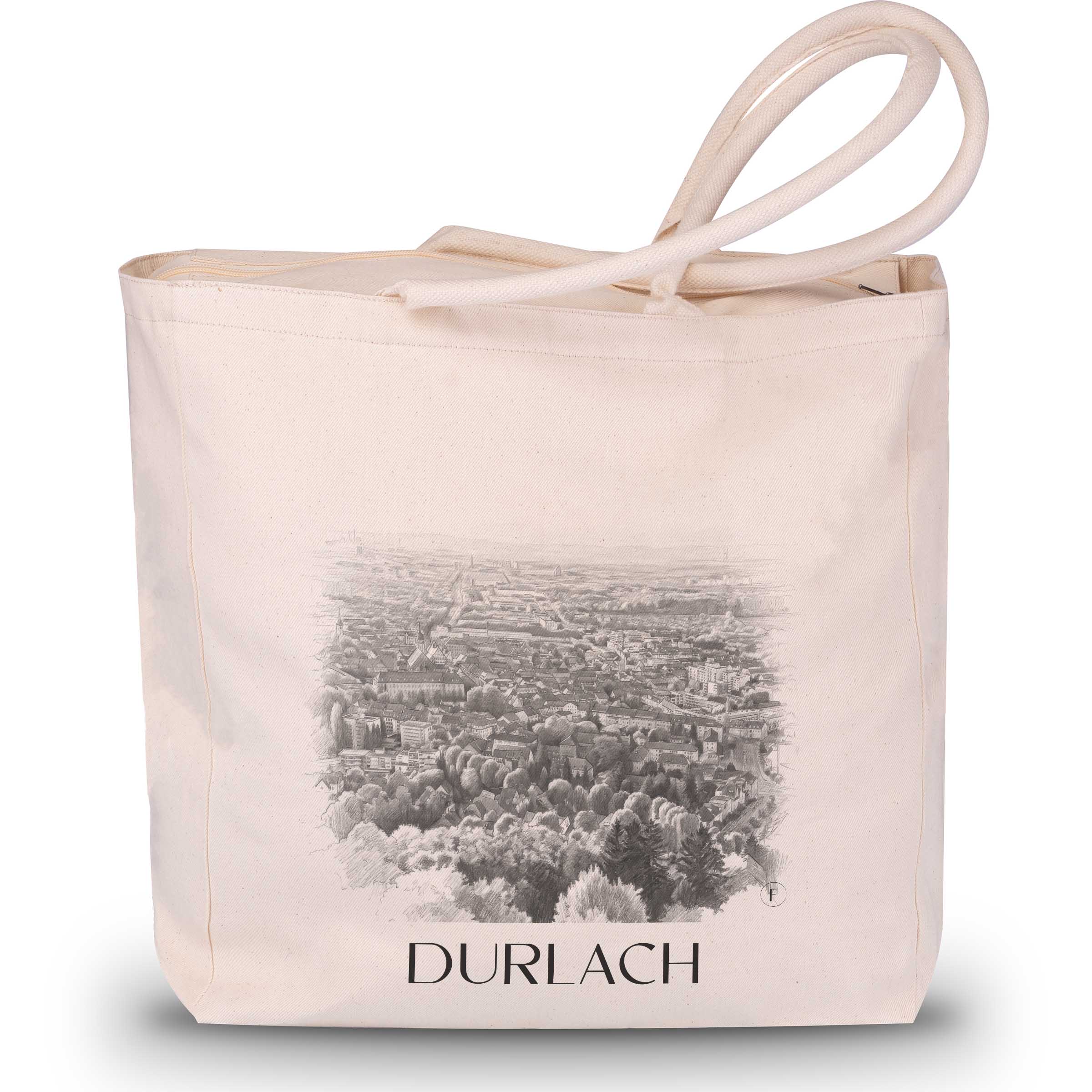 durlach--karlsruhe-deutschland-einkaufstasche-bleistift-zeichnung-drawing