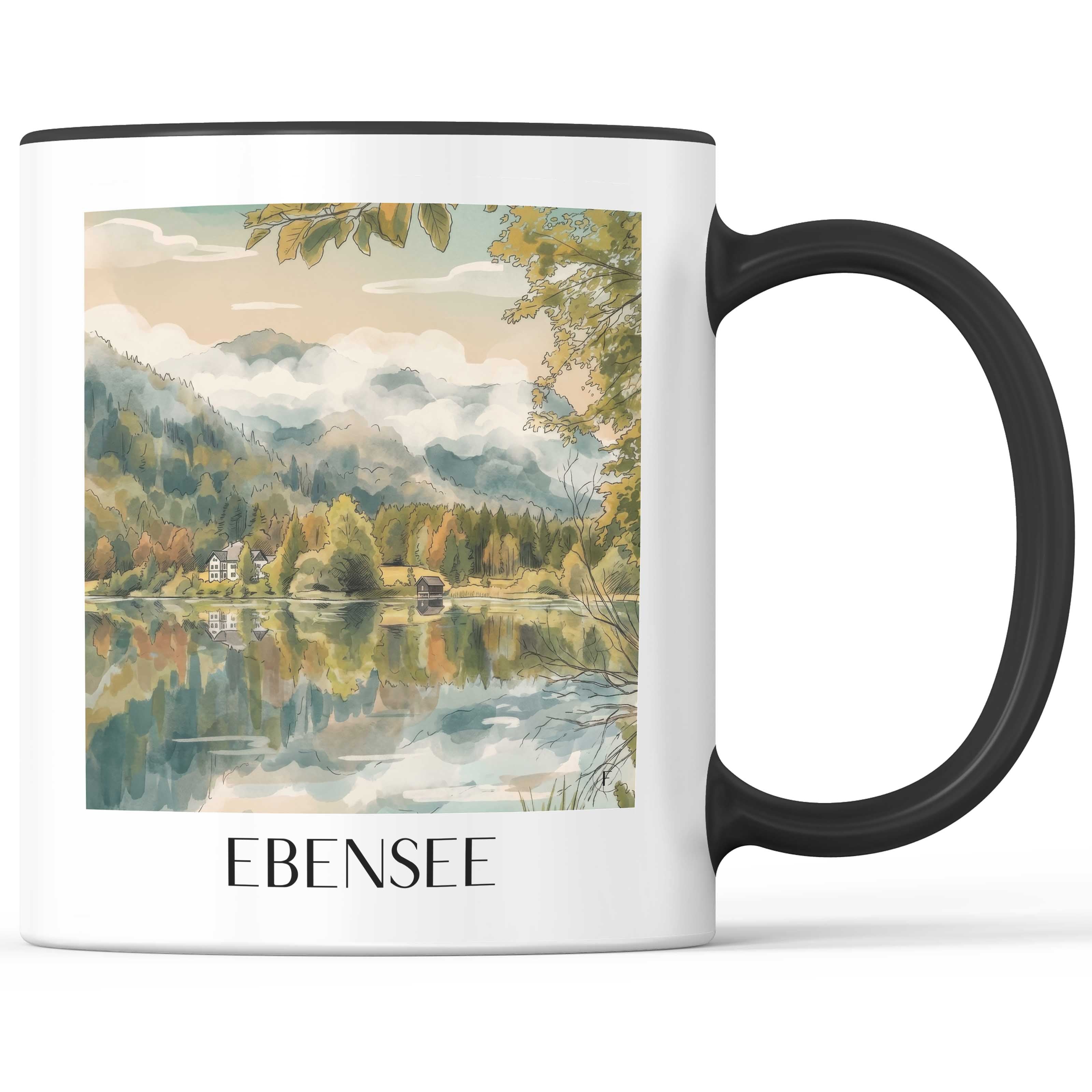 ebensee-österreich-österreich-kaffeebecher-aquarell
