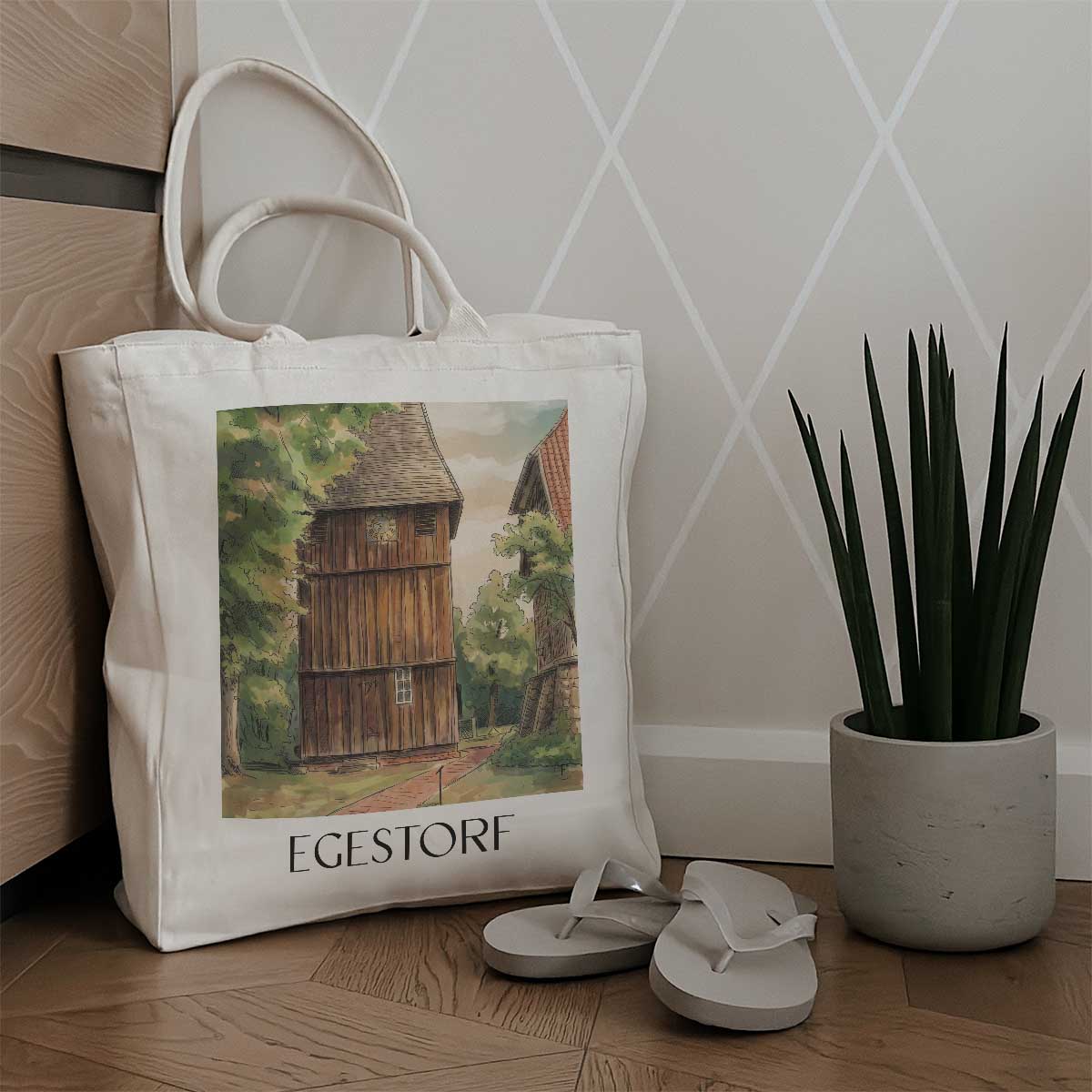 egestorf-lüneburger-heide-deutschland-einkaufstasche-aquarell