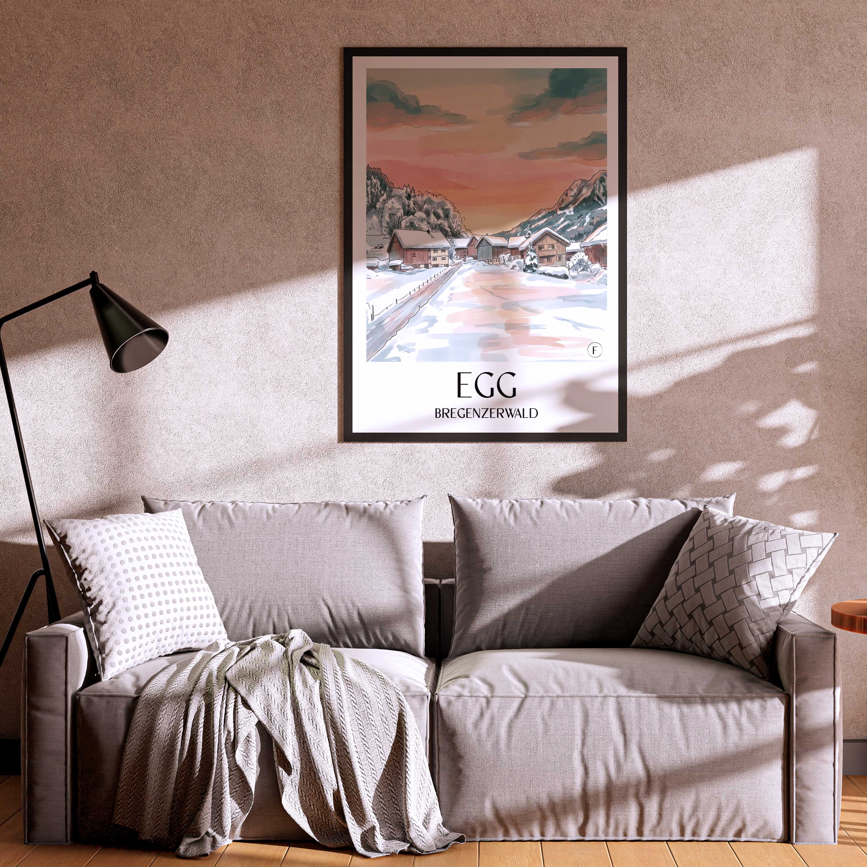 egg-bregenzerwald-österreich-poster-aquarell