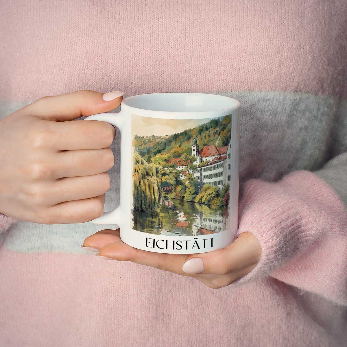 eichstätt-altmühltal-deutschland-kaffeebecher-aquarell