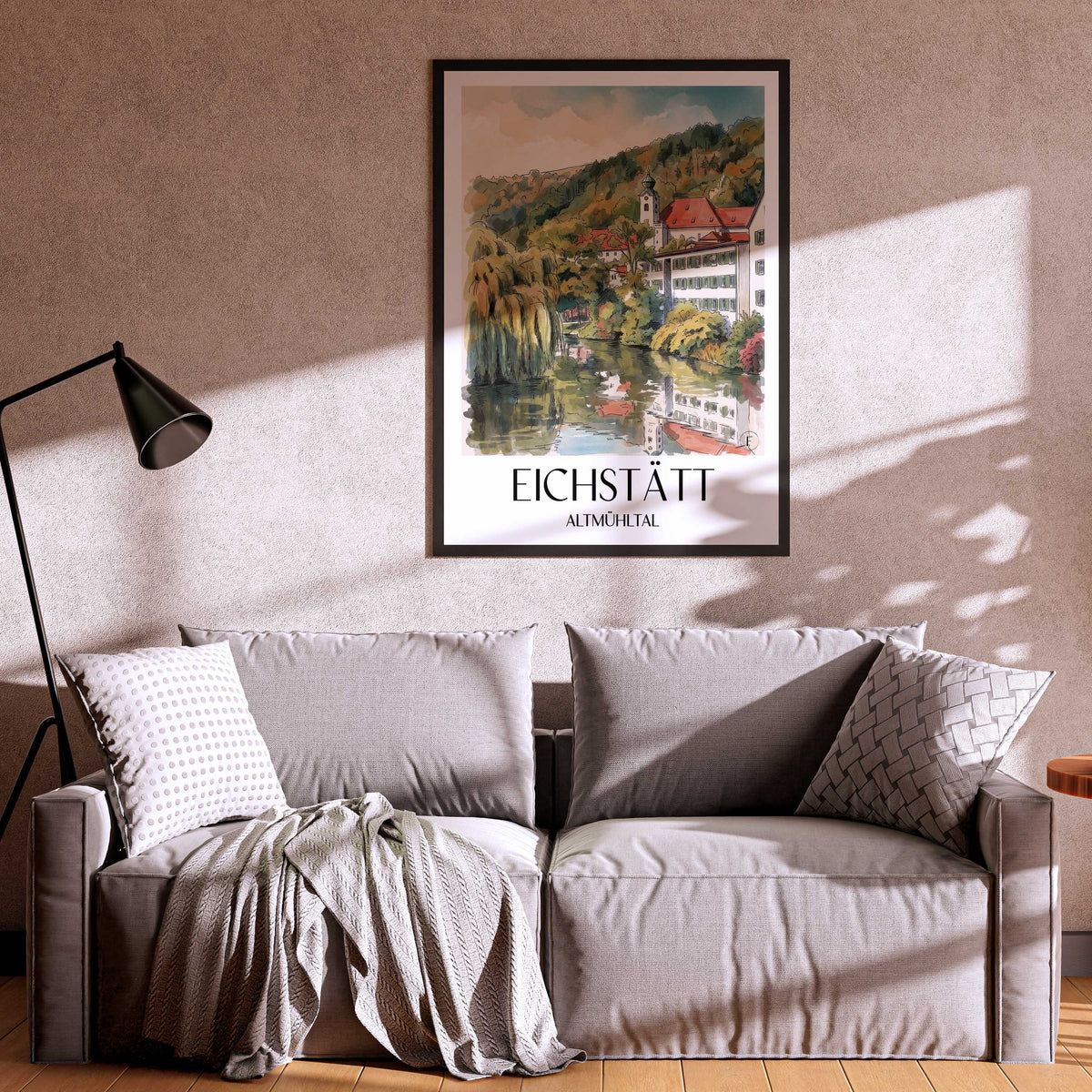 eichstätt-altmühltal-deutschland-poster-aquarell