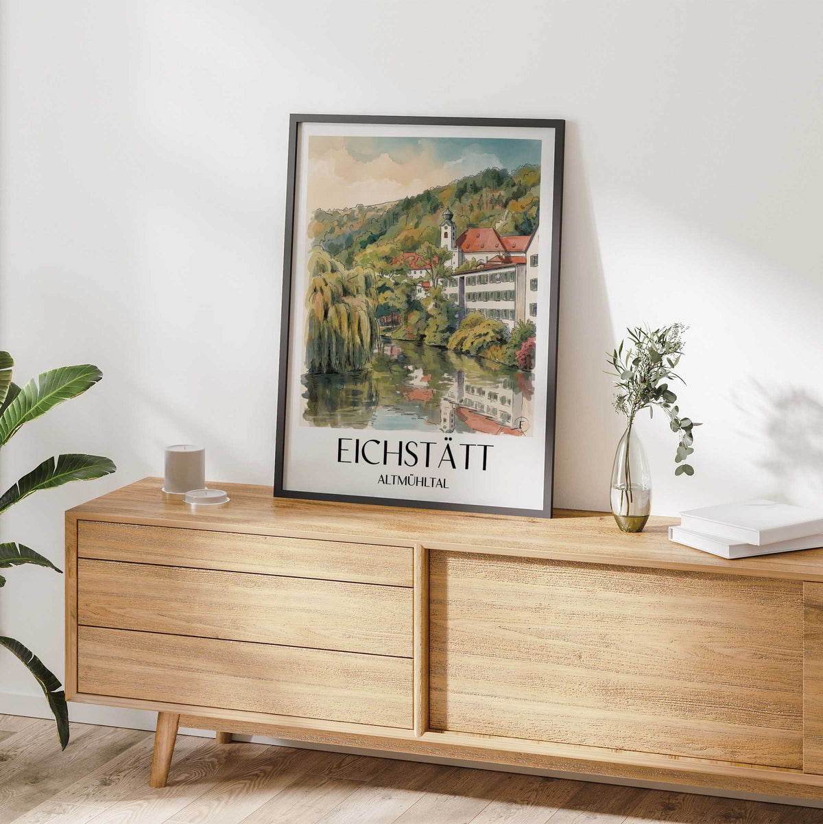 eichstätt-altmühltal-deutschland-poster-aquarell