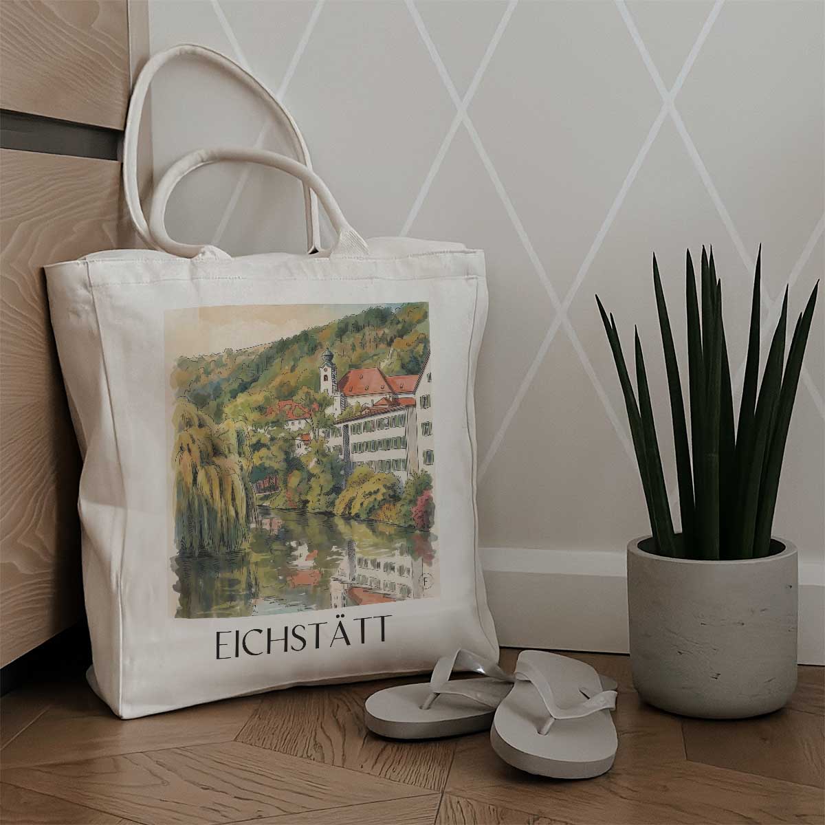 eichstätt-altmühltal-deutschland-einkaufstasche-aquarell