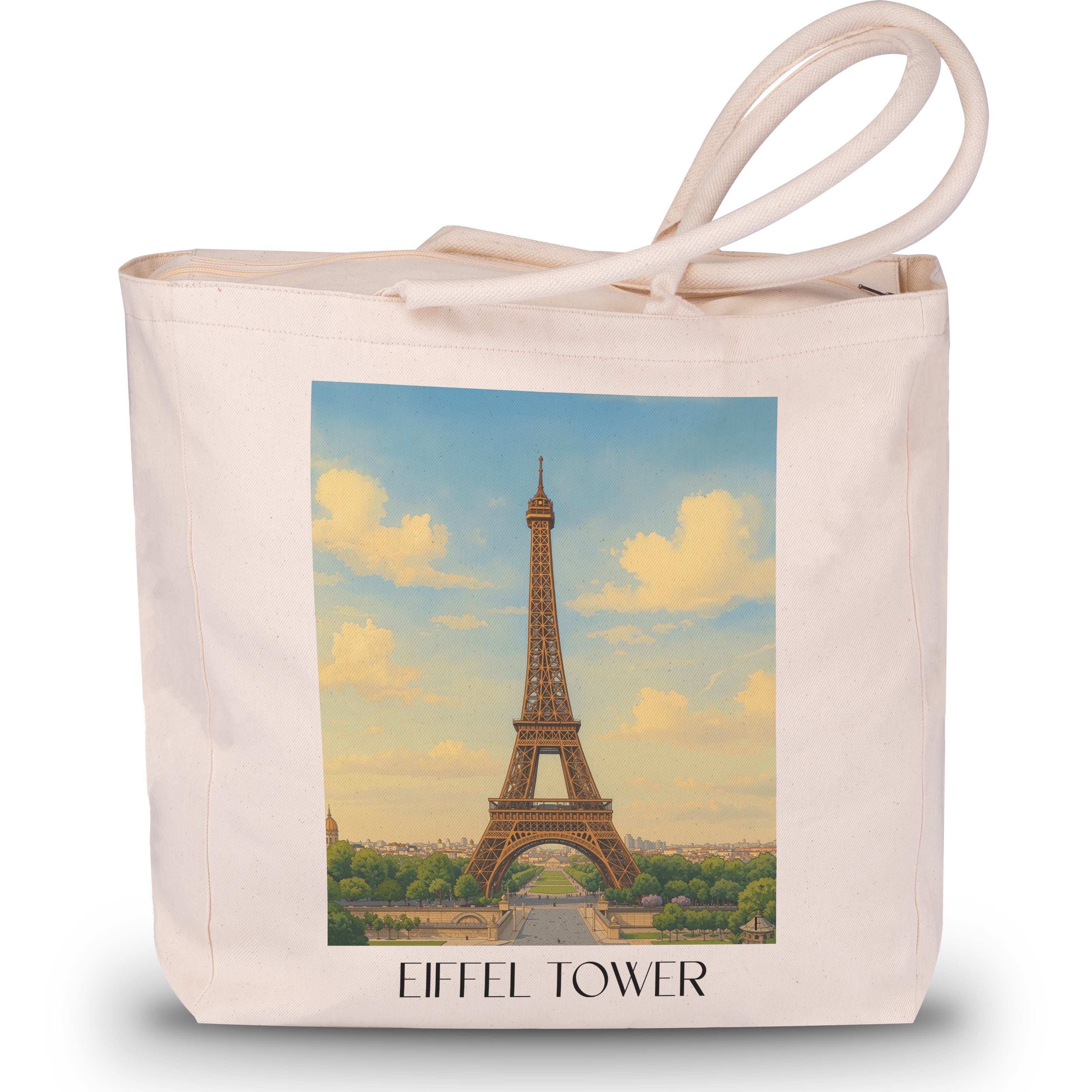Eiffelturm Shopping Tasche - Paris - Frankreich Tote Bag - Einkaufstasche im Aquarell Stil - favplace